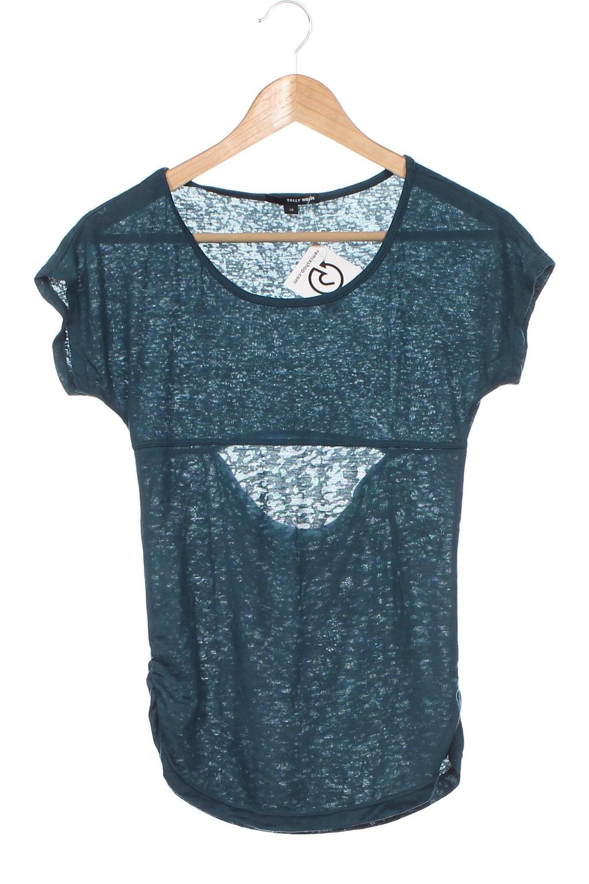 Damen Shirt Tally Weijl, Größe XS, Farbe Grün, Preis 8,00 €