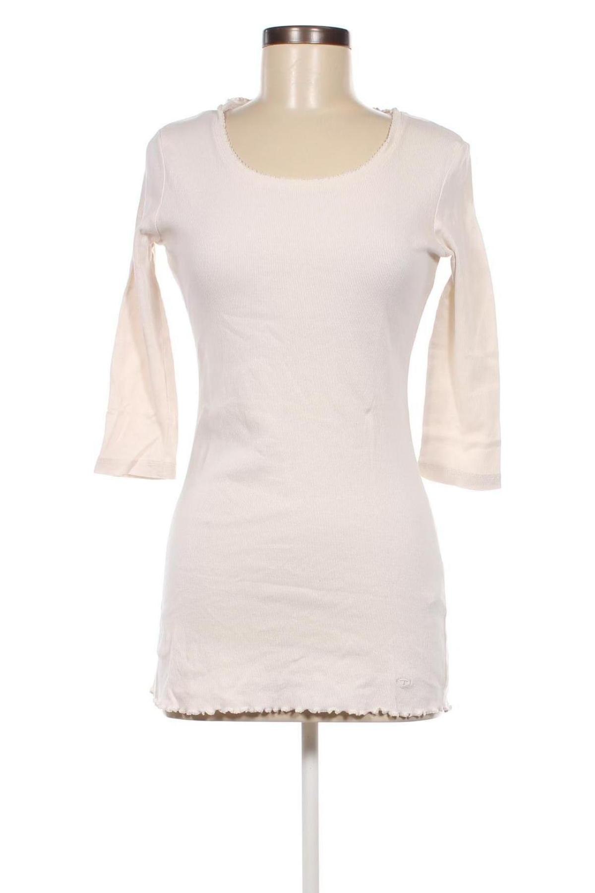 Γυναικεία μπλούζα Tom Tailor, Μέγεθος M, Χρώμα Εκρού, Τιμή 6,31 €