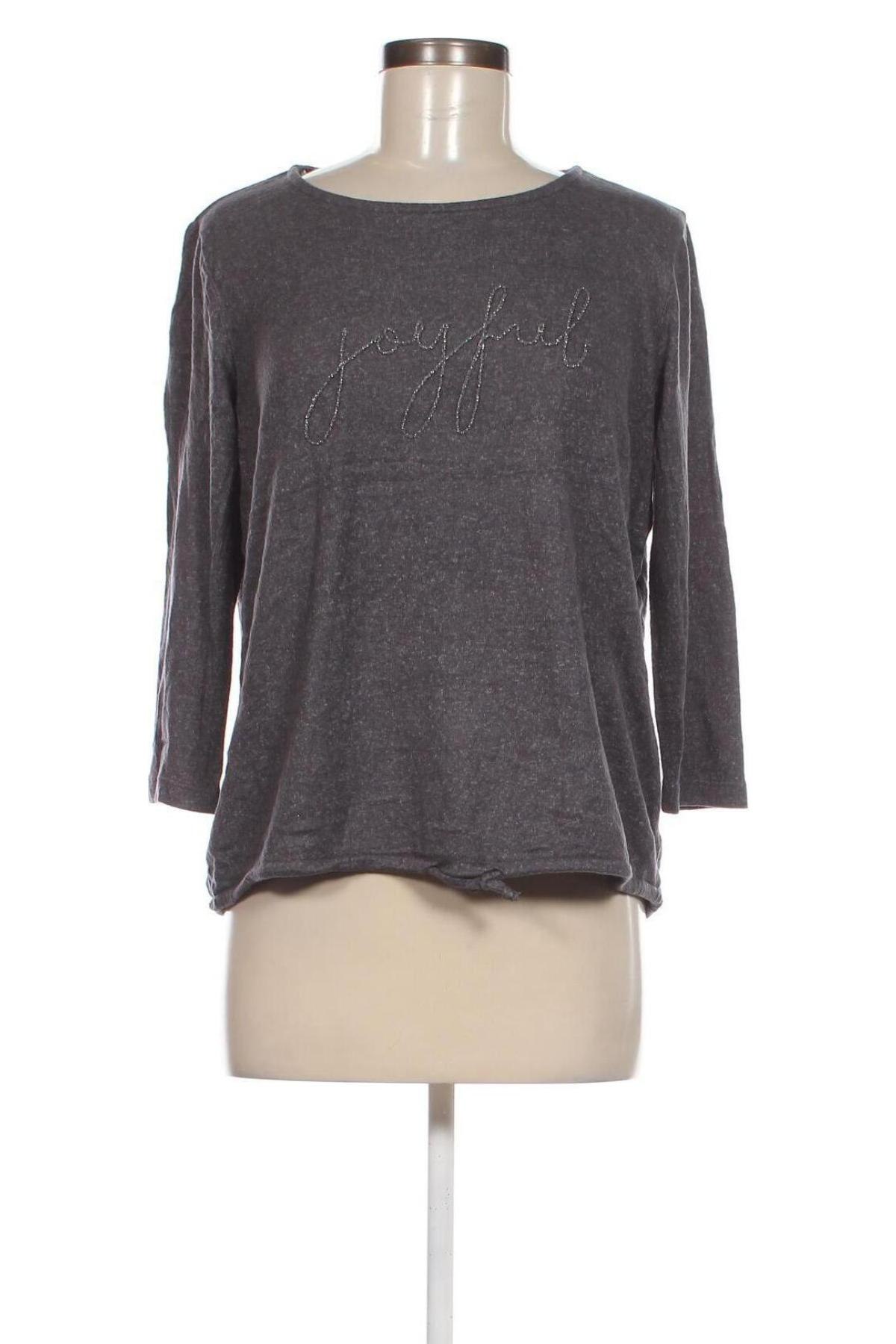 Γυναικεία μπλούζα Tom Tailor, Μέγεθος L, Χρώμα Γκρί, Τιμή 6,31 €
