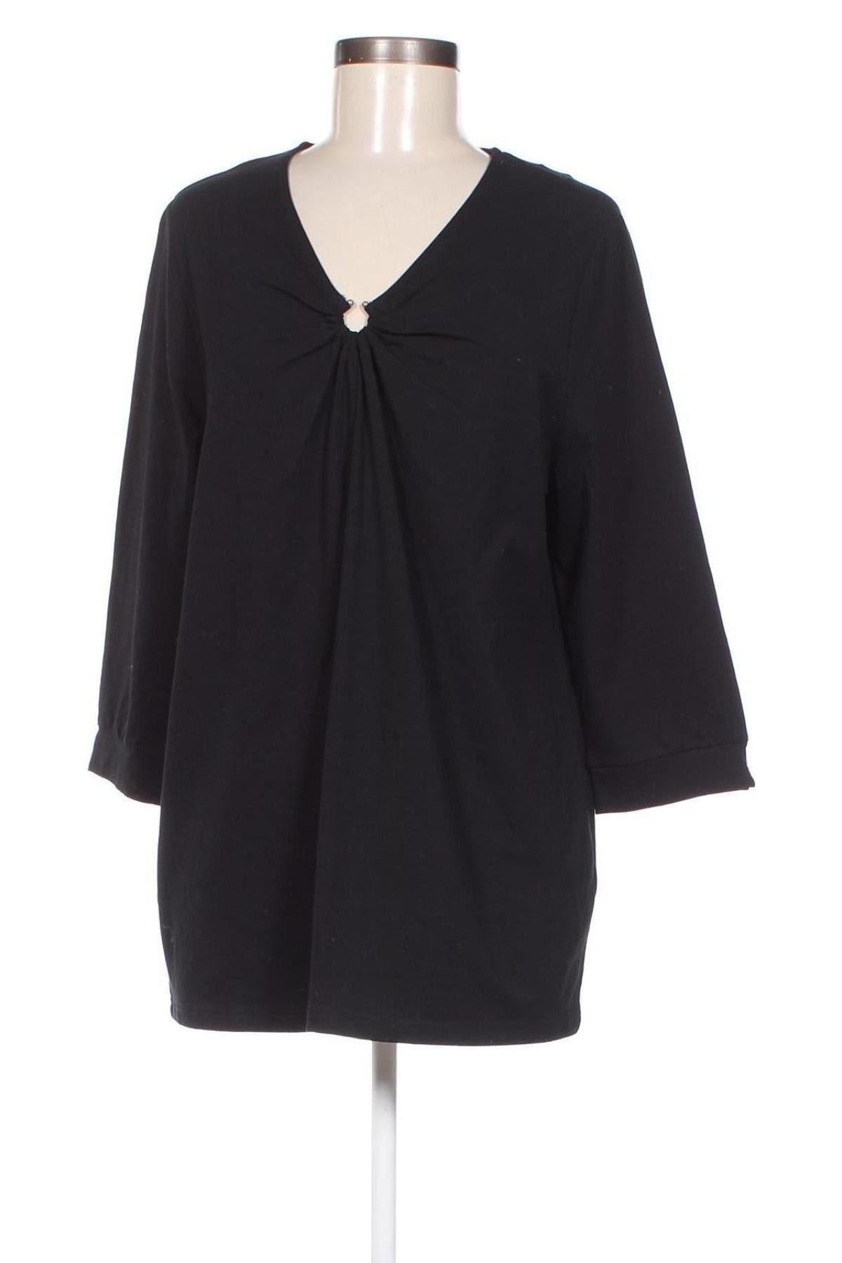 Дамска блуза Ulla Popken, Размер L, Цвят Черен, Цена 34,65 лв.