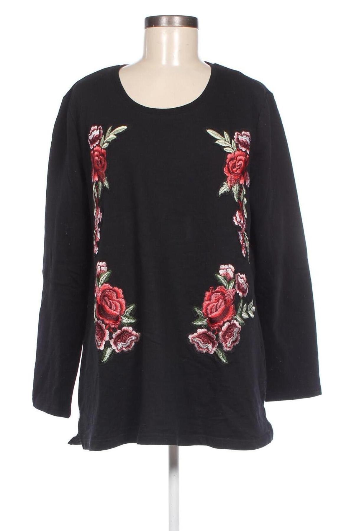 Дамска блуза Ulla Popken, Размер XL, Цвят Черен, Цена 15,30 лв.