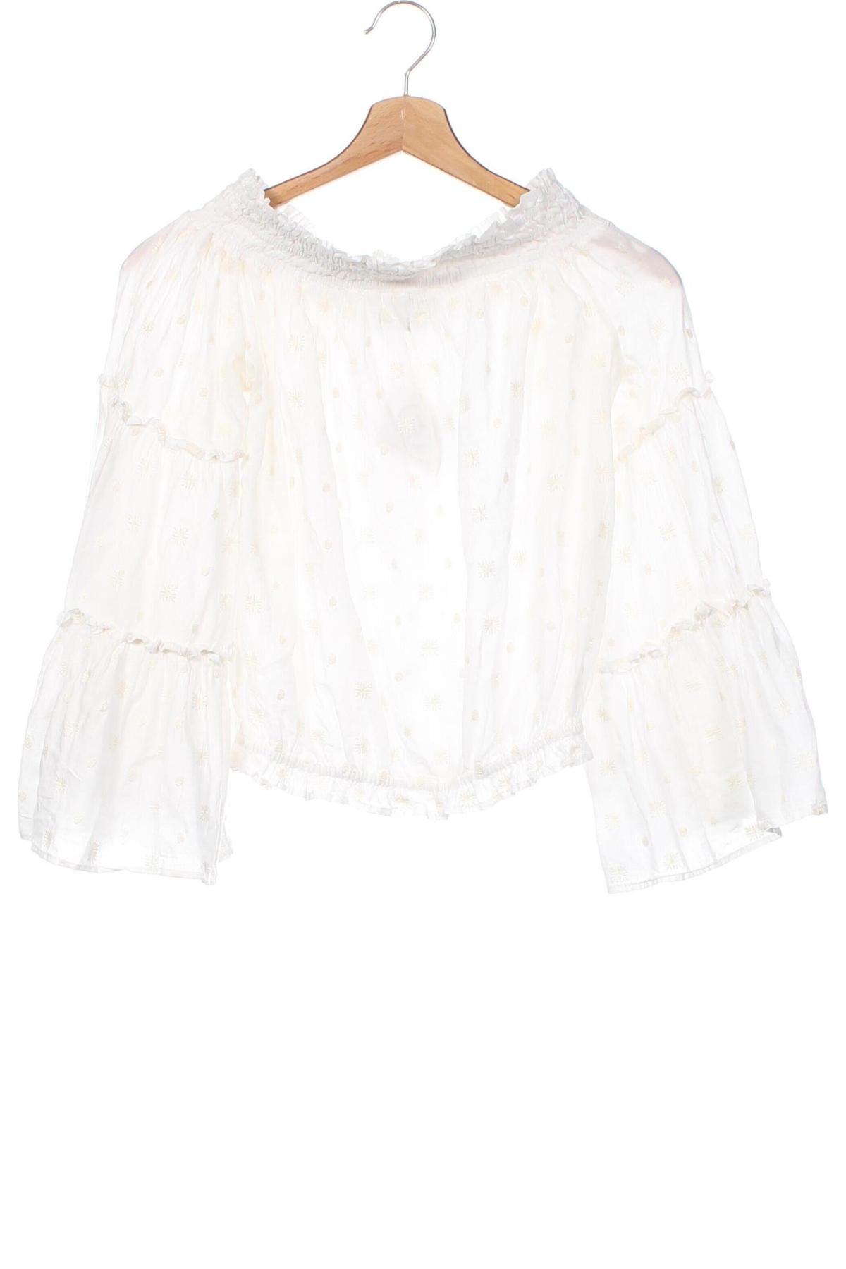 Γυναικεία μπλούζα Zara, Μέγεθος XS, Χρώμα Λευκό, Τιμή 7,04 €