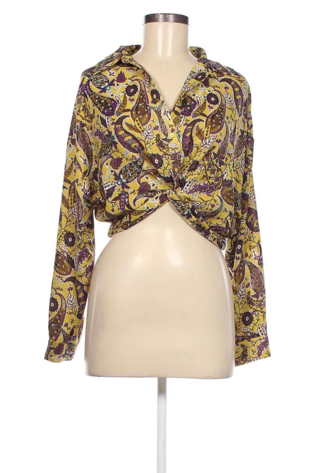 Дамска блуза Zara, Размер S, Цвят Многоцветен, Цена 46,87 лв.