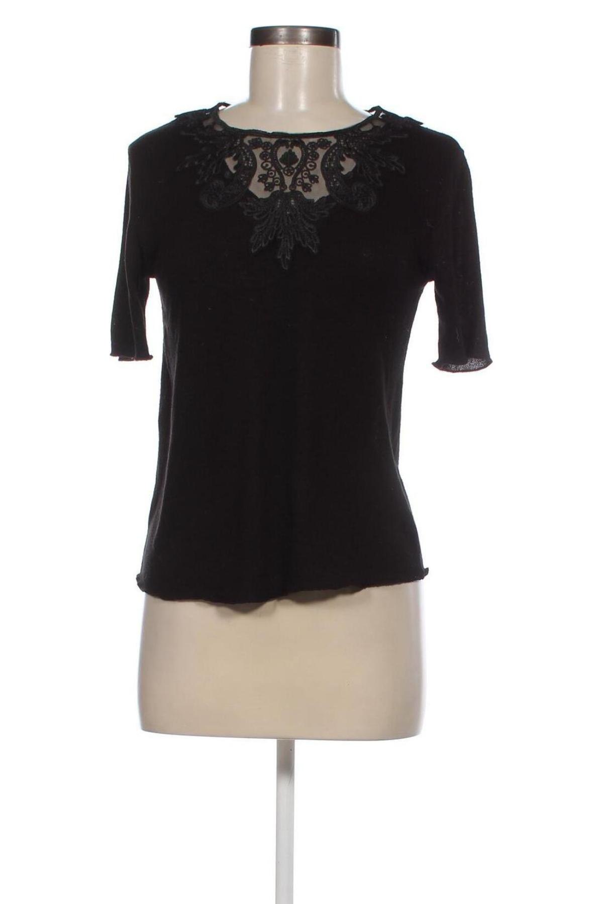 Γυναικεία μπλούζα Zara, Μέγεθος M, Χρώμα Μαύρο, Τιμή 10,22 €