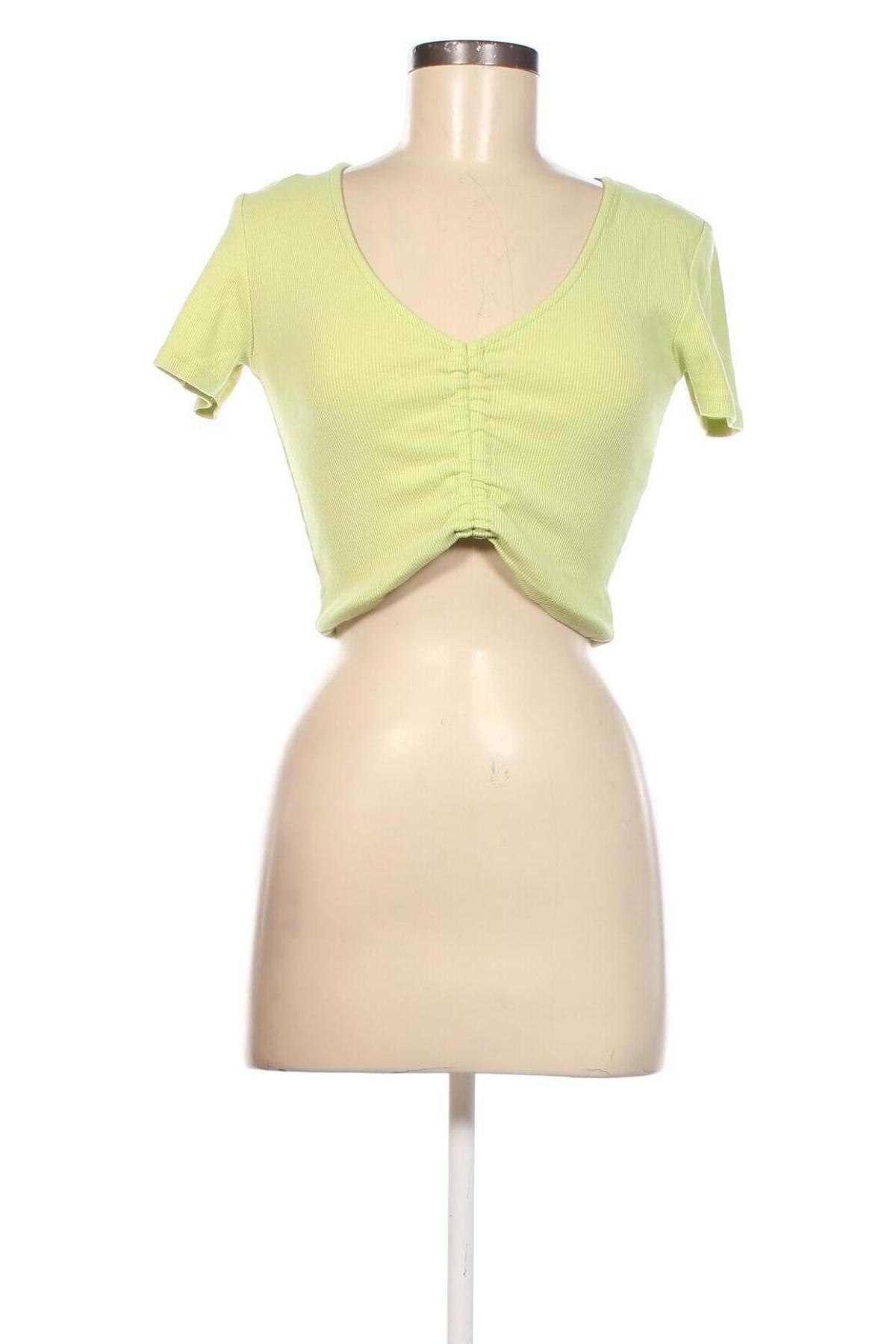 Дамска блуза Zara, Размер M, Цвят Зелен, Цена 24,89 лв.
