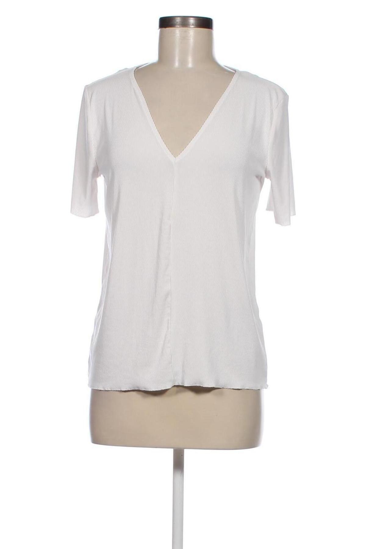 Damen Shirt Zara, Größe L, Farbe Weiß, Preis 10,00 €