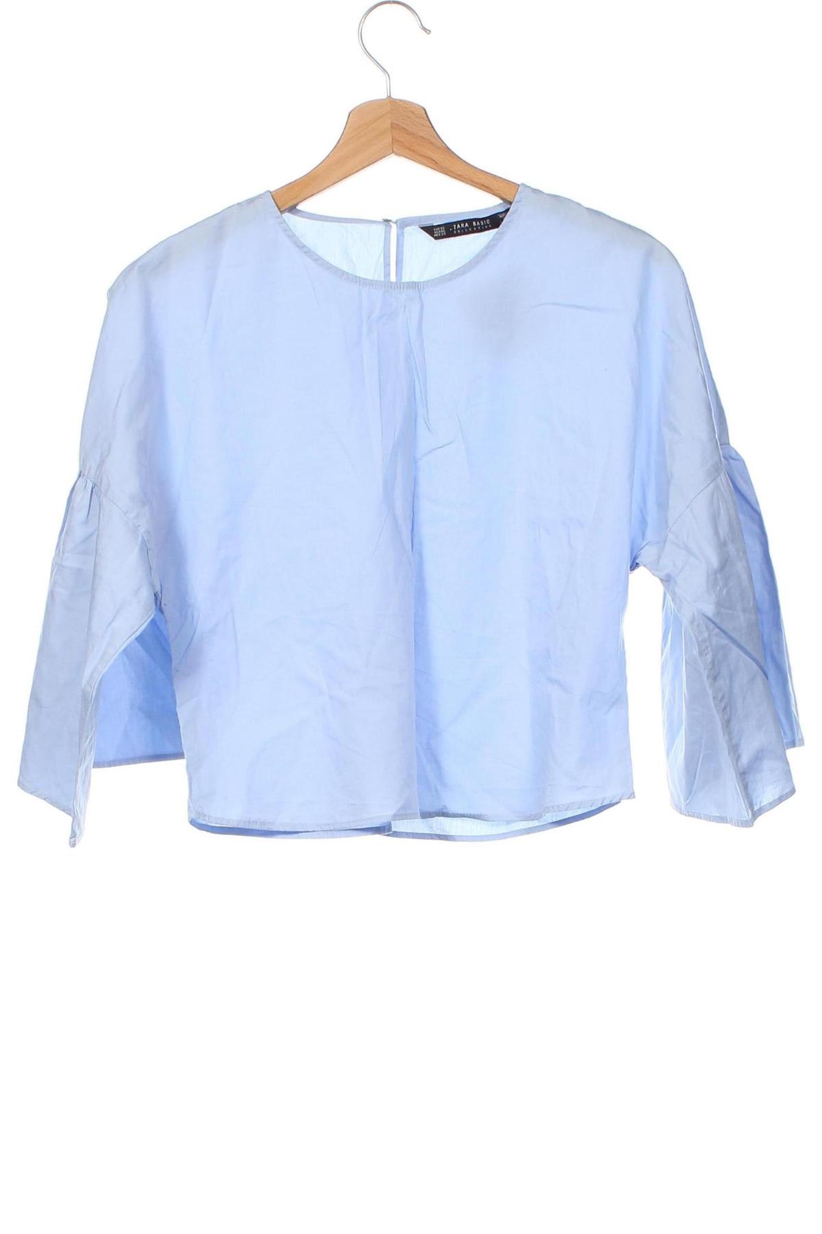 Bluză de femei Zara, Mărime XS, Culoare Albastru, Preț 39,26 Lei