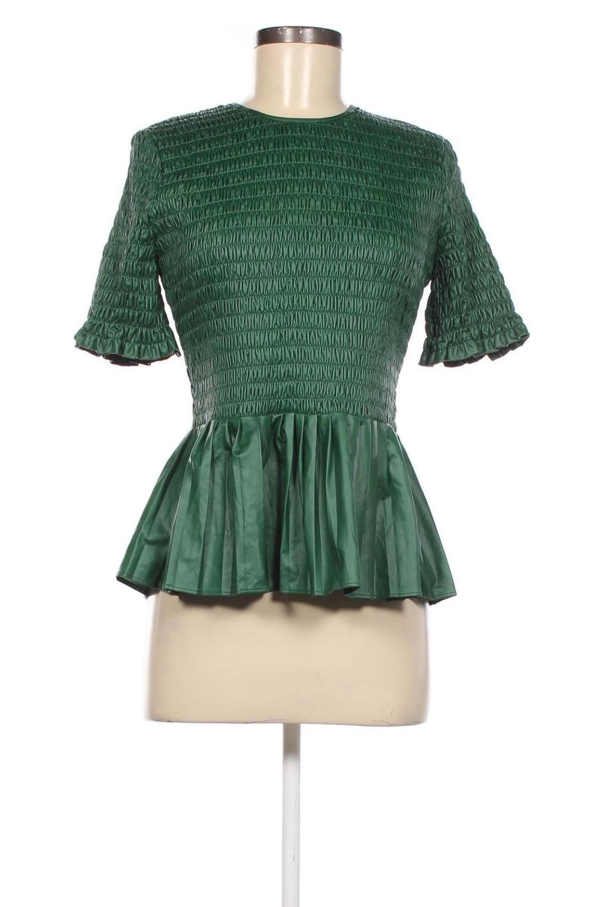 Bluză de femei Zara, Mărime S, Culoare Verde, Preț 77,80 Lei