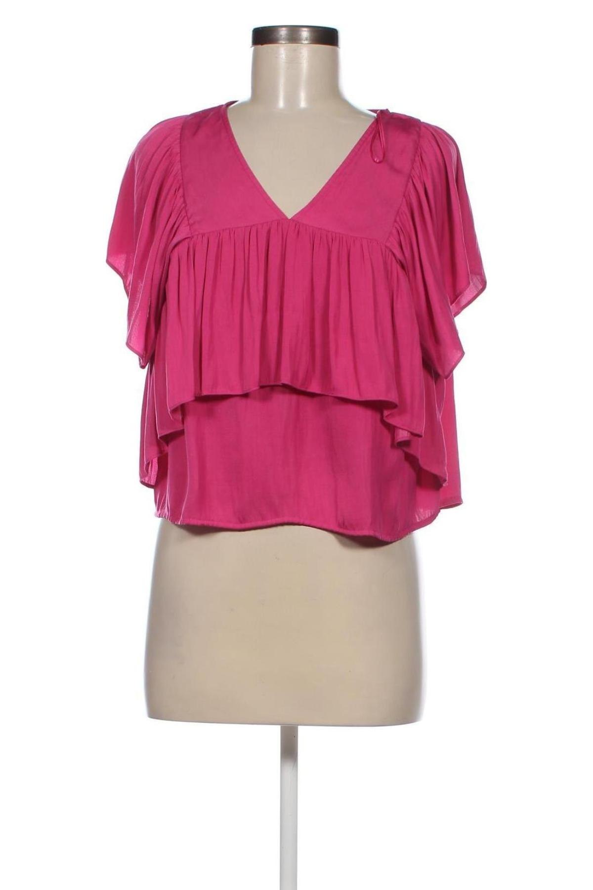 Дамска блуза Zara, Размер L, Цвят Розов, Цена 12,01 лв.