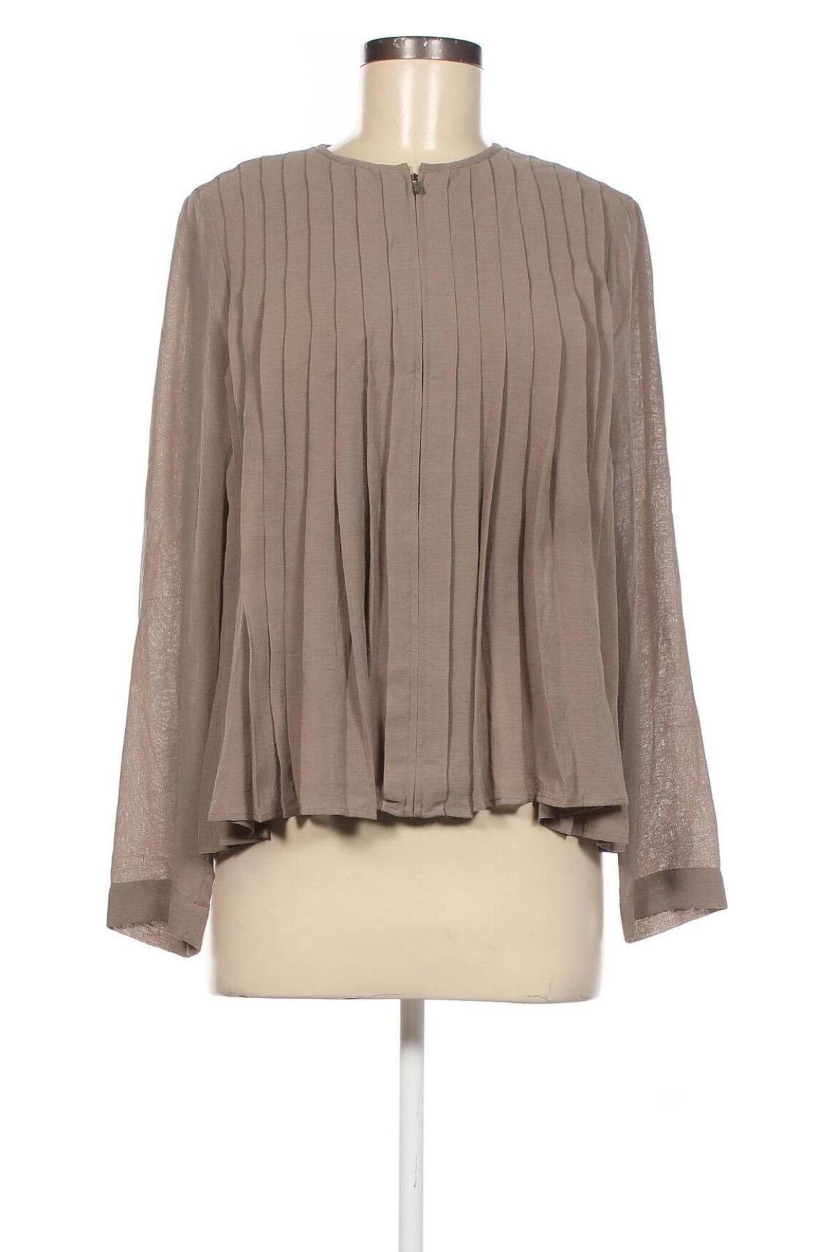 Дамска блуза Zara, Размер M, Цвят Бежов, Цена 16,42 лв.
