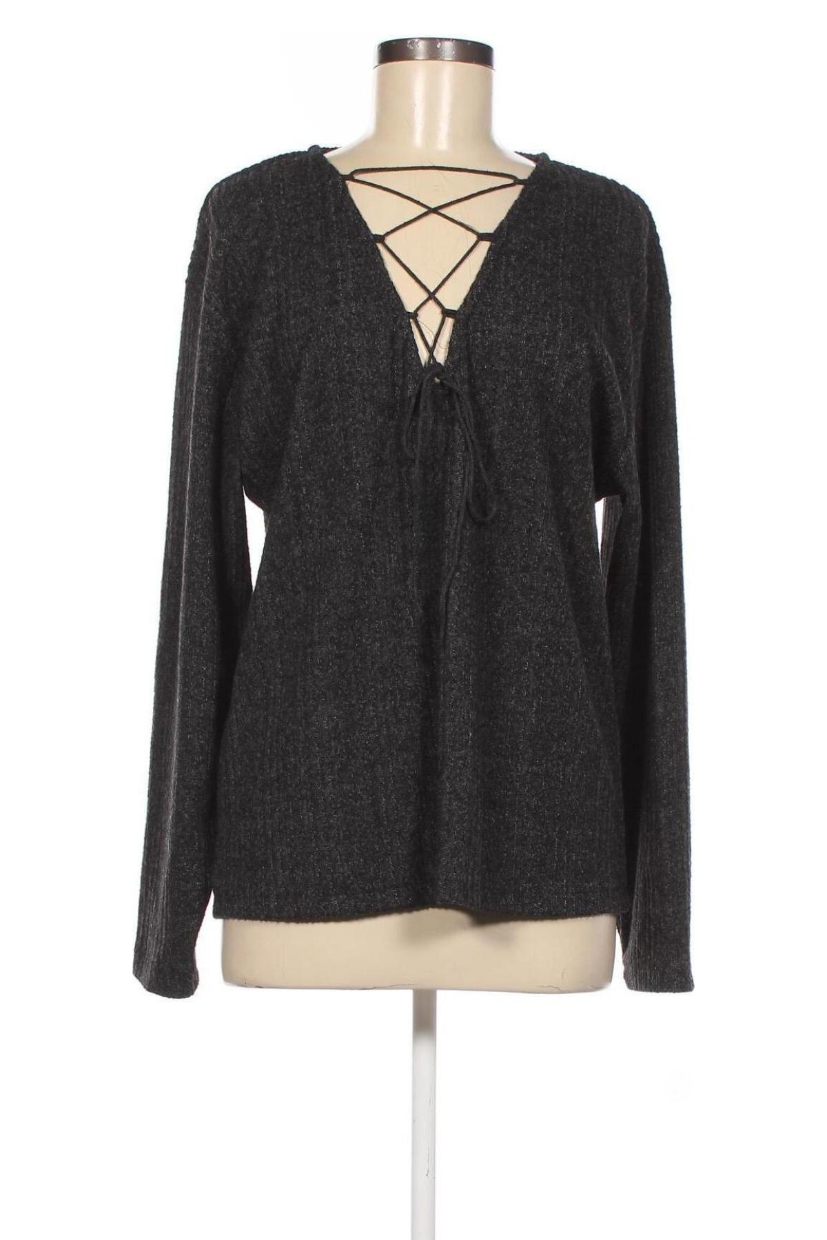 Дамска блуза Zara, Размер M, Цвят Сив, Цена 15,39 лв.