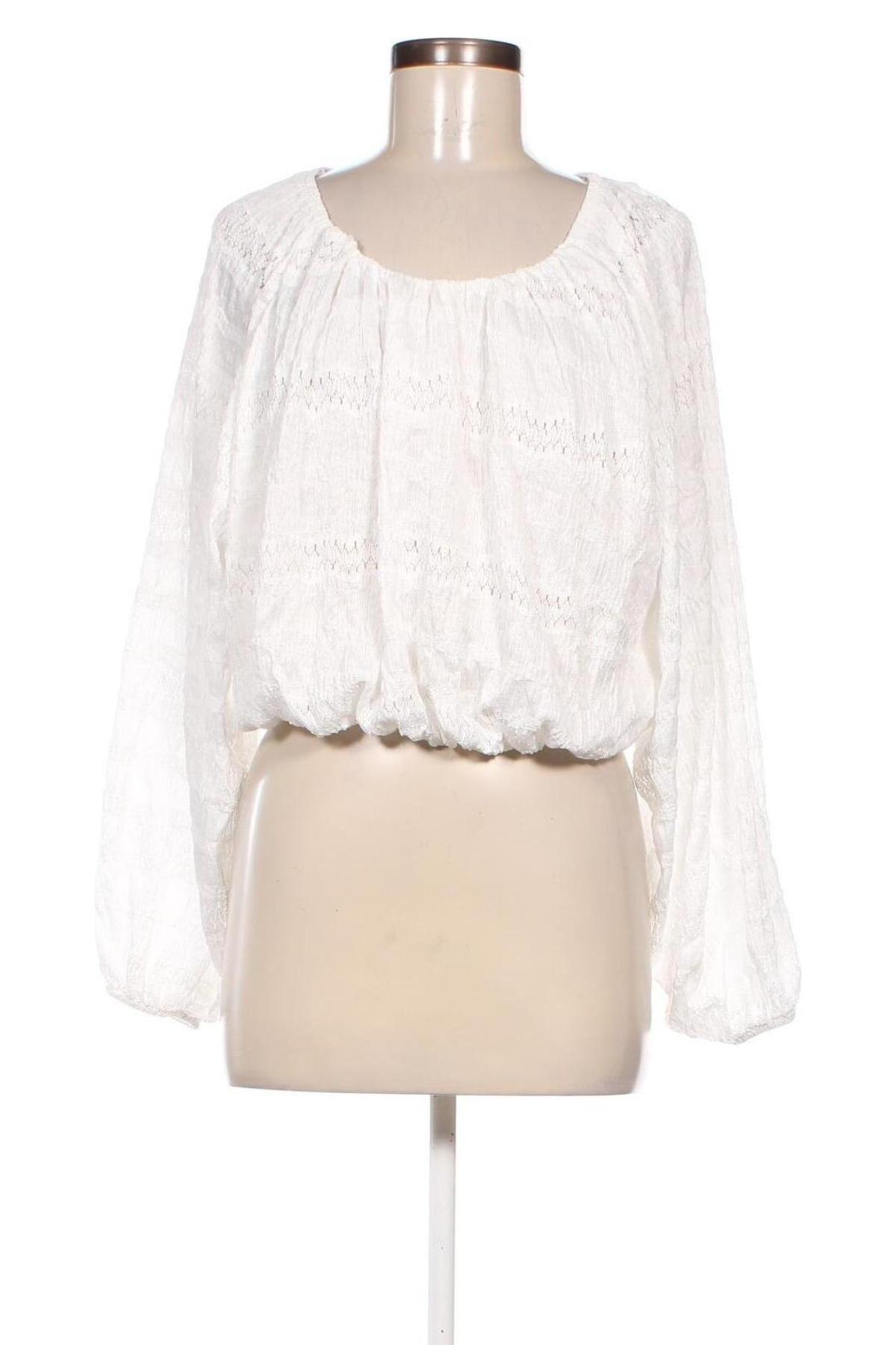 Дамска блуза Zara, Размер L, Цвят Бял, Цена 12,15 лв.