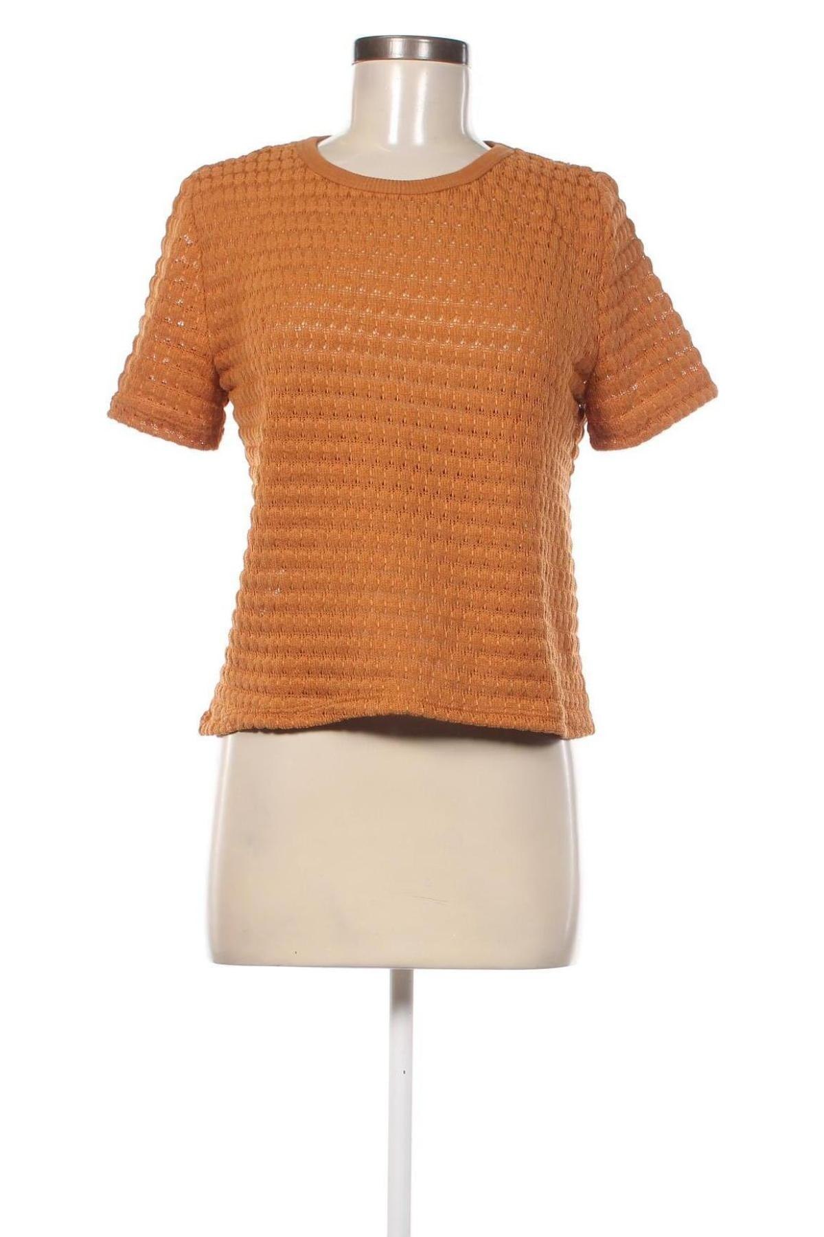 Дамска блуза Zara Trafaluc, Размер L, Цвят Оранжев, Цена 20,00 лв.