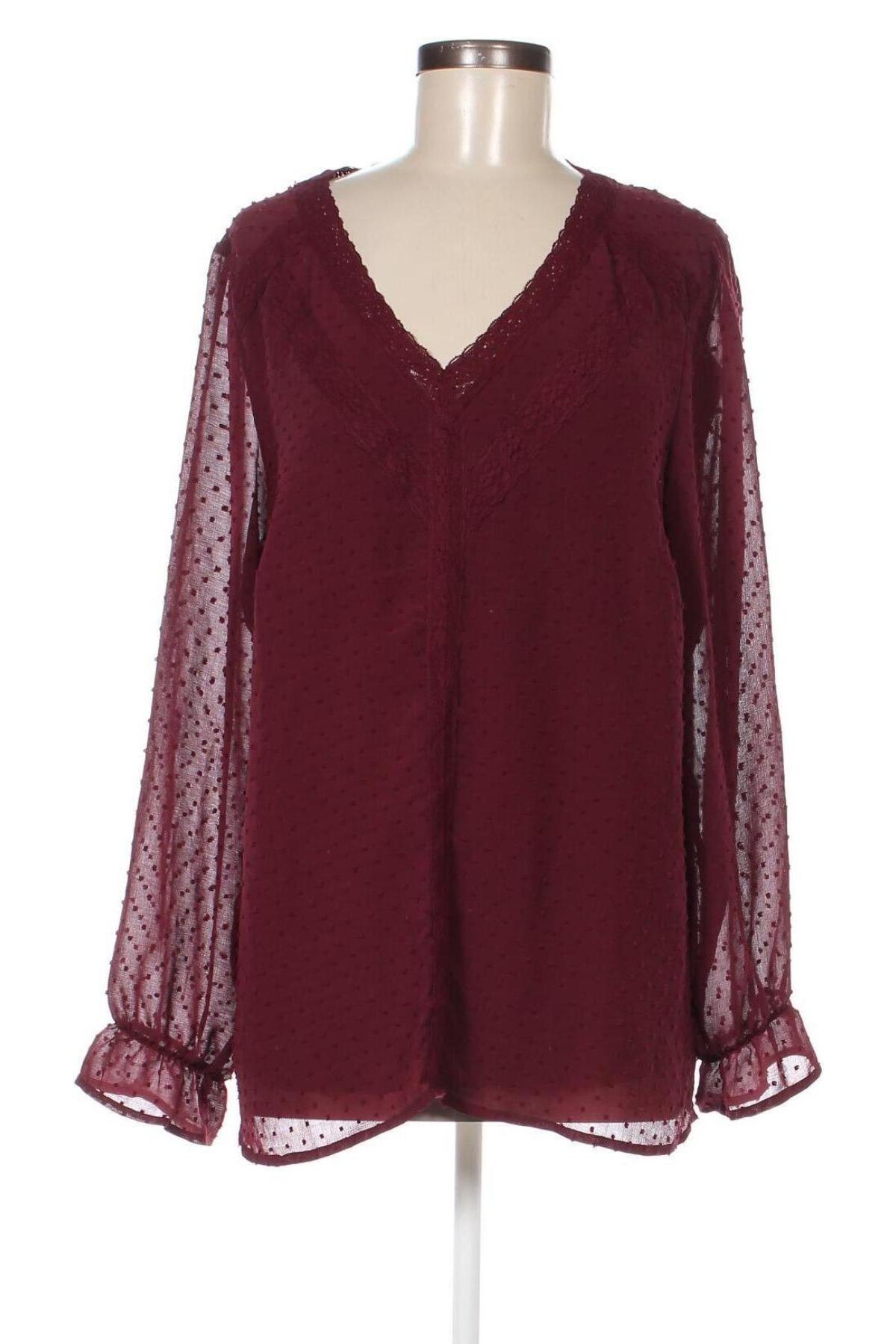 Γυναικεία μπλούζα Zizzi, Μέγεθος L, Χρώμα Κόκκινο, Τιμή 8,44 €