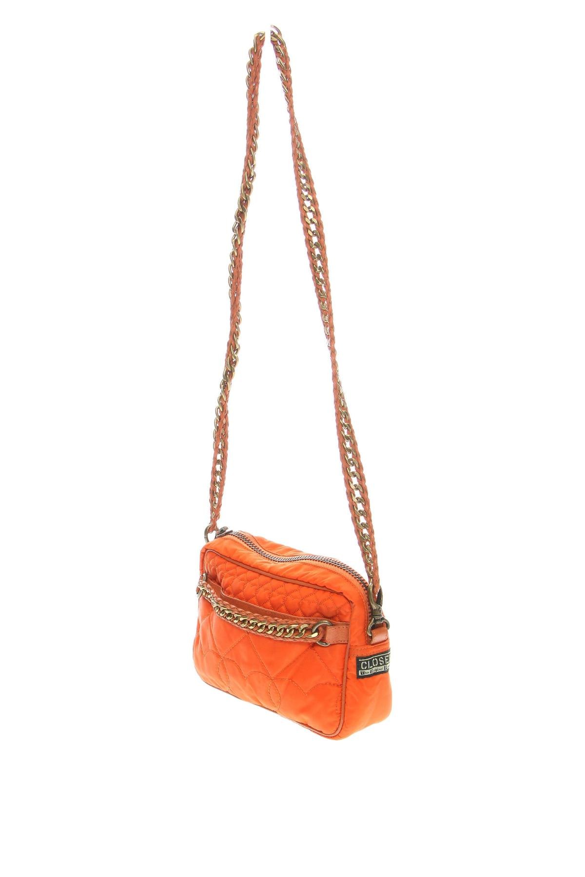 Дамска чанта Closed, Цвят Оранжев, Цена 126,10 лв.