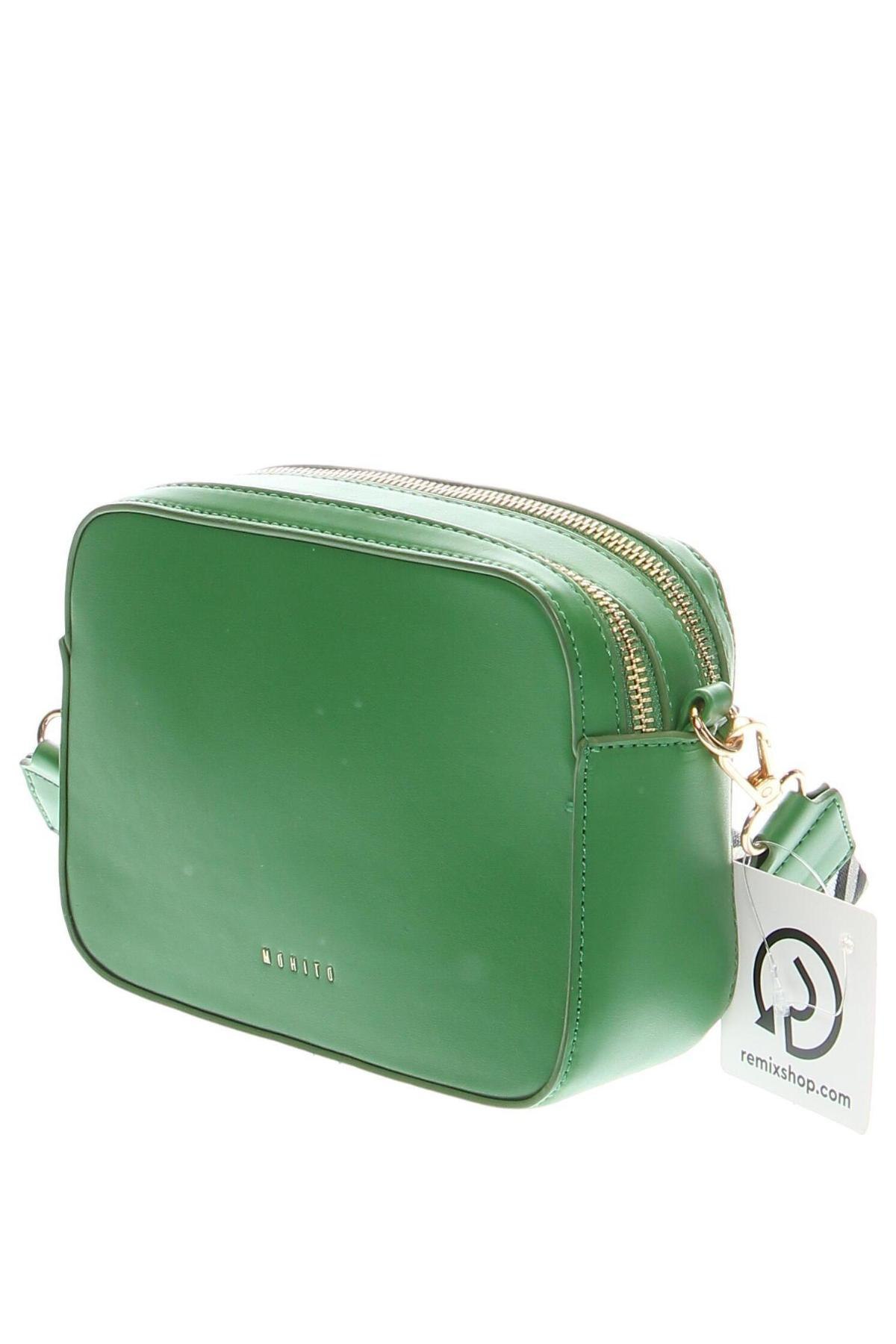 Дамска чанта Mohito, Цвят Зелен, Цена 19,04 лв.