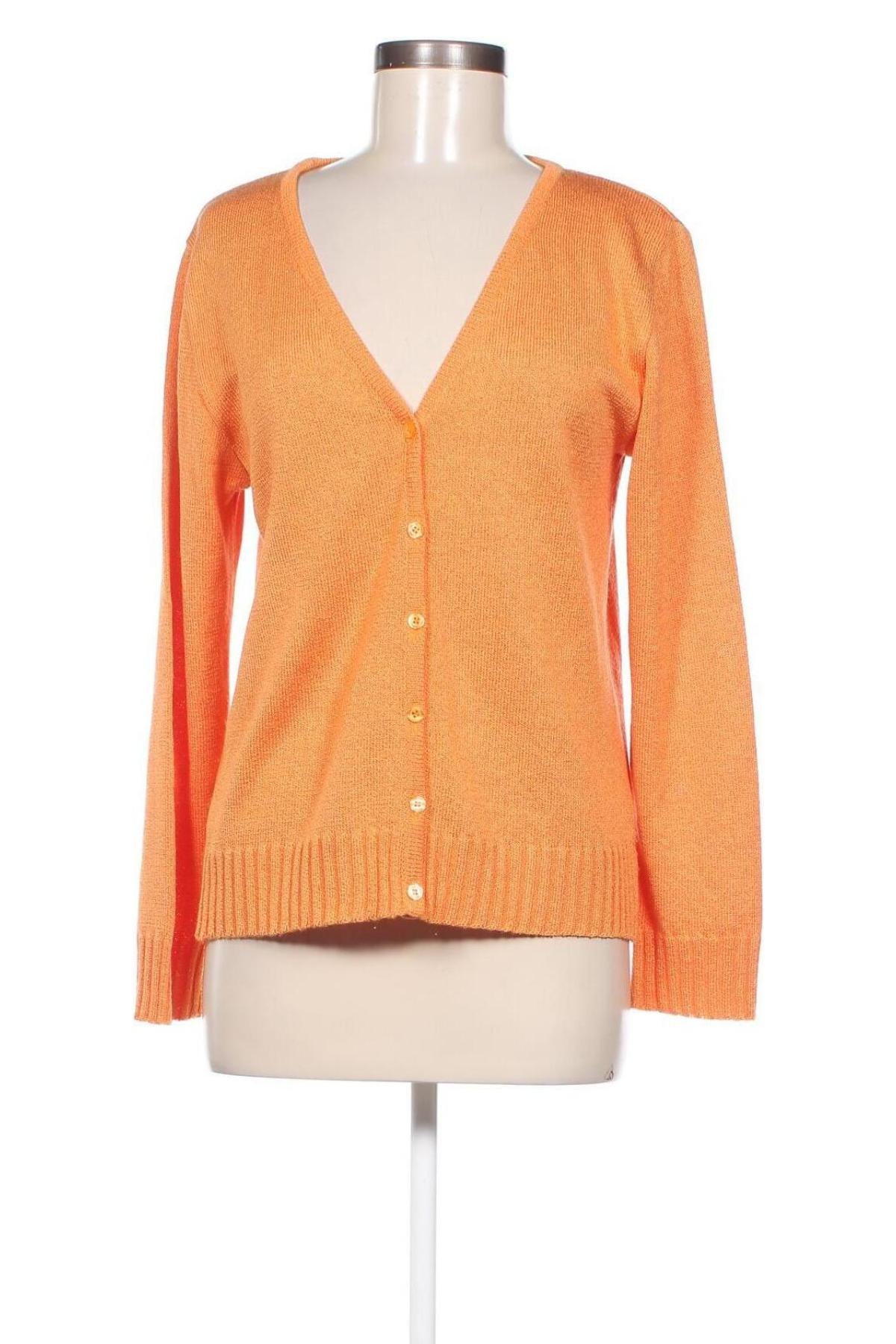 Damen Strickjacke, Größe L, Farbe Orange, Preis 4,49 €