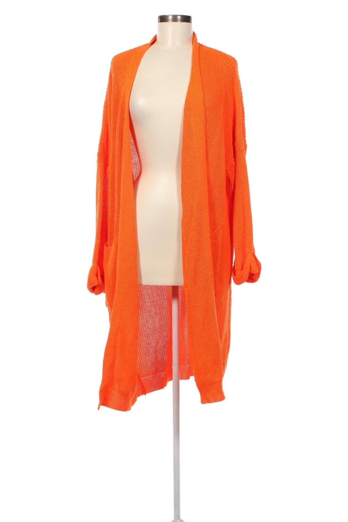 Damen Strickjacke, Größe M, Farbe Orange, Preis 8,88 €