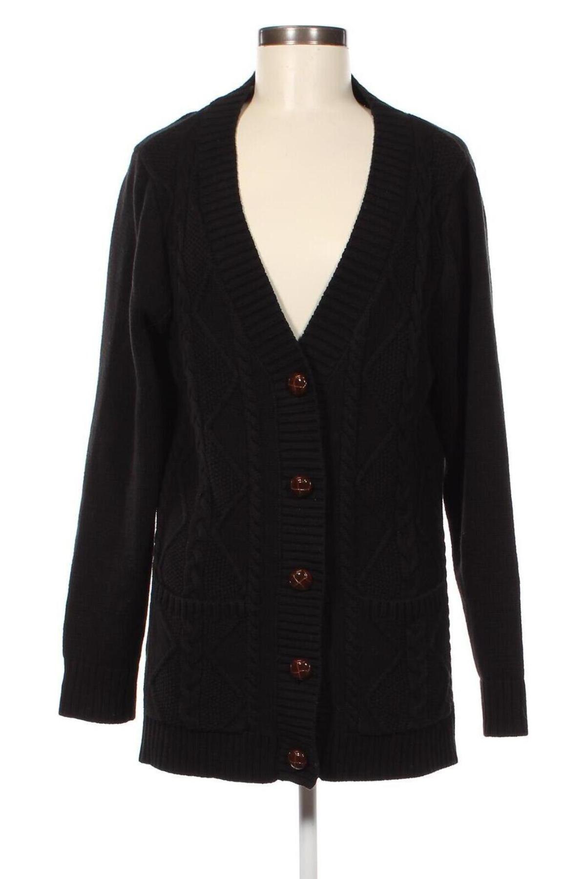 Cardigan de damă, Mărime L, Culoare Negru, Preț 41,97 Lei