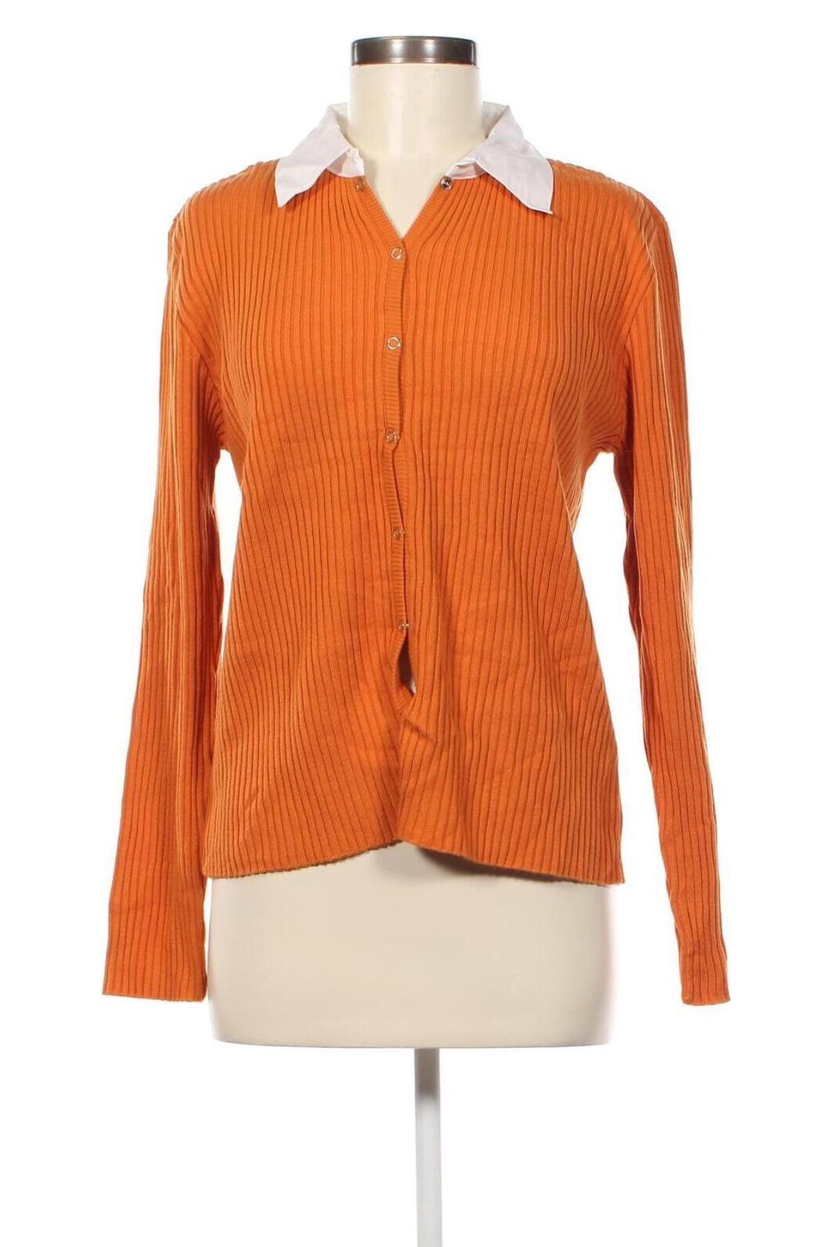 Damen Strickjacke, Größe XL, Farbe Orange, Preis 11,30 €