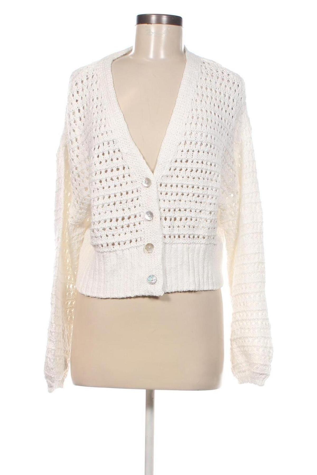 Cardigan de damă Amisu, Mărime M, Culoare Alb, Preț 62,04 Lei