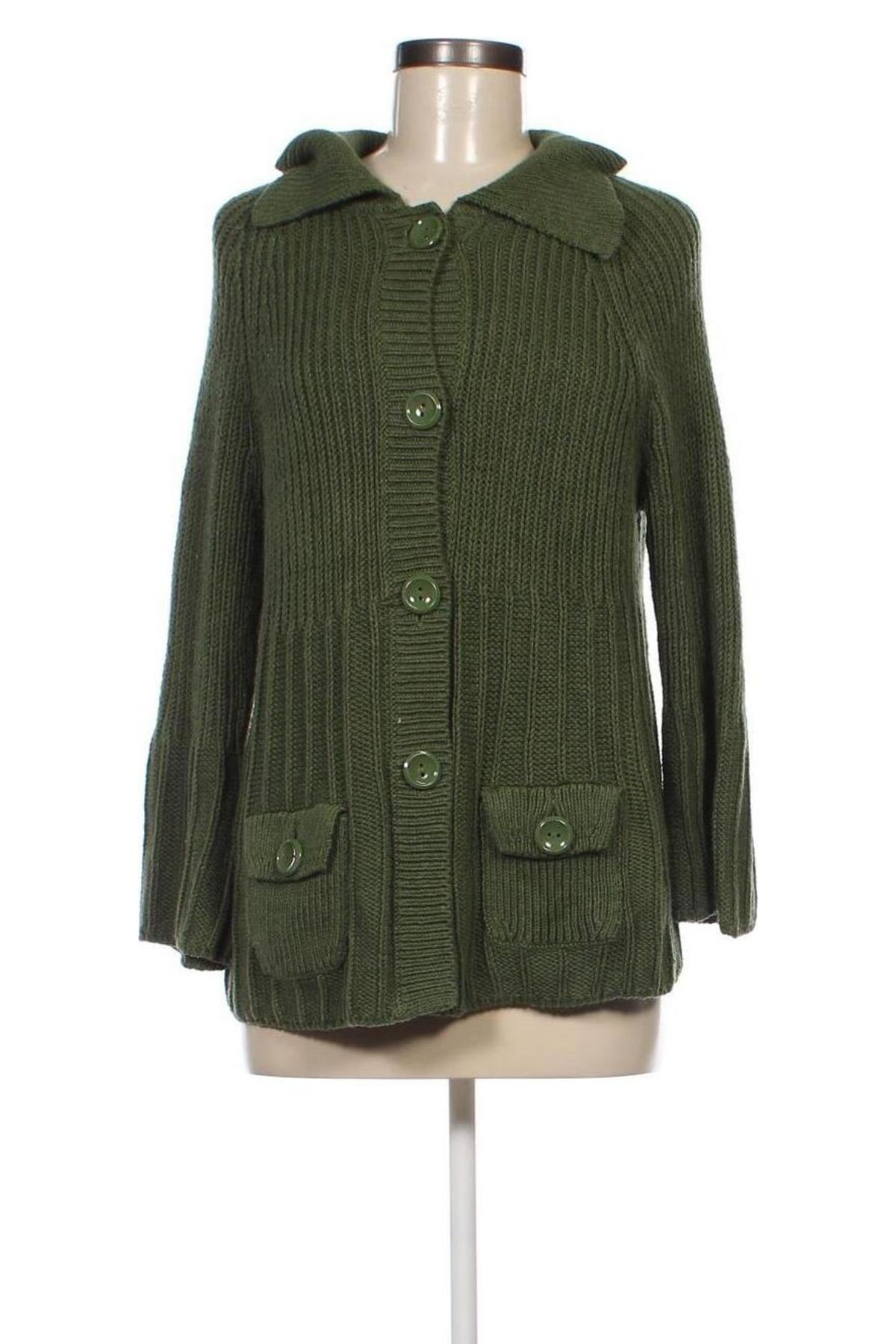 Damen Strickjacke Ann Taylor, Größe L, Farbe Grün, Preis € 15,49