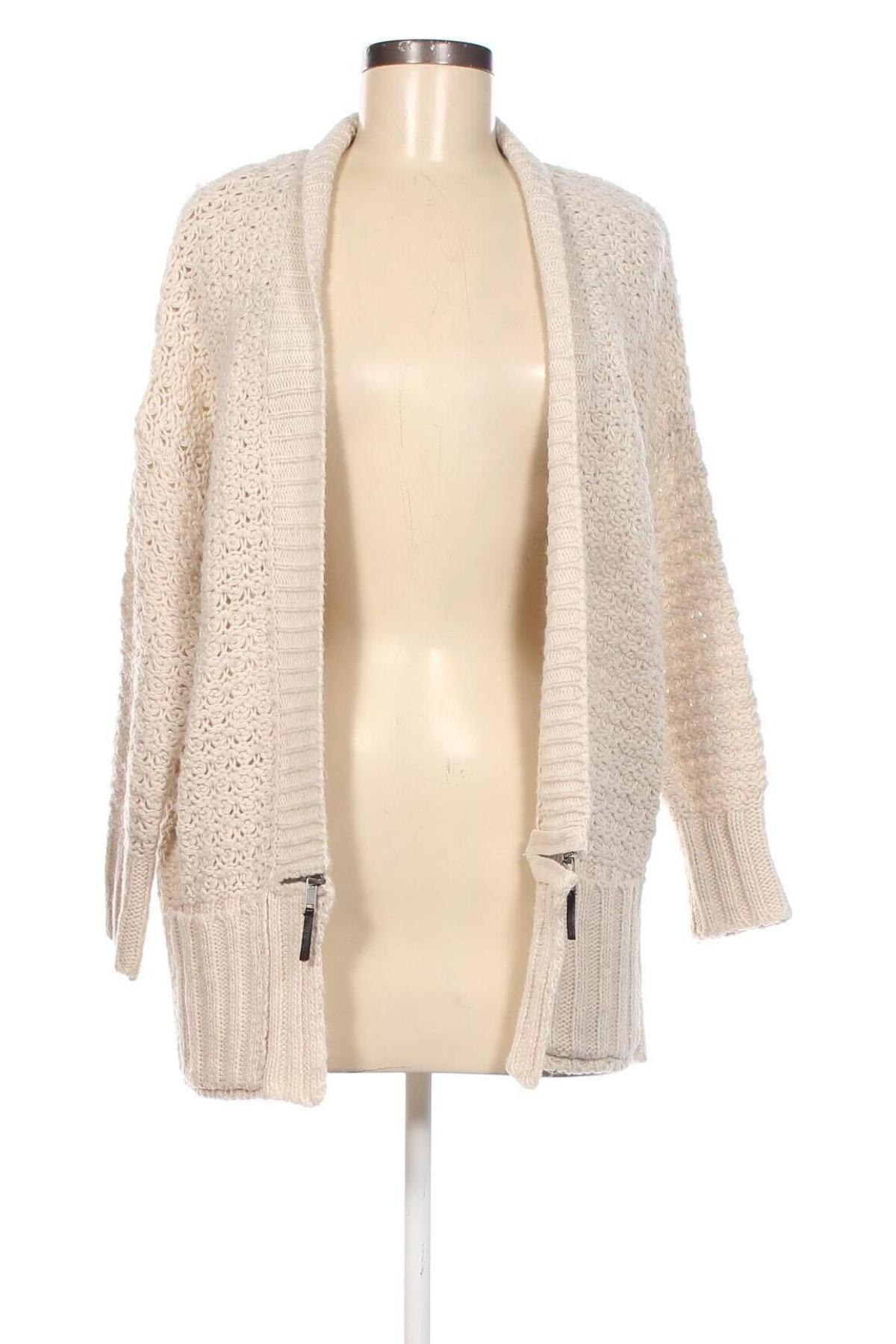 Cardigan de damă Bershka, Mărime S, Culoare Bej, Preț 12,99 Lei