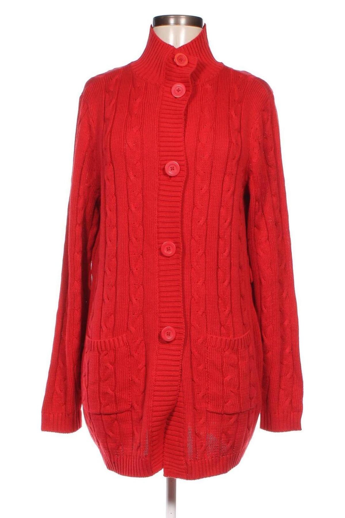 Damen Strickjacke Bpc Bonprix Collection, Größe XL, Farbe Rot, Preis 11,30 €