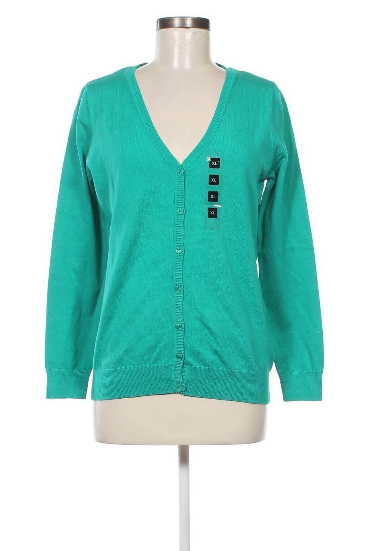 Damen Strickjacke Colours Of The World, Größe XL, Farbe Grün, Preis 9,08 €