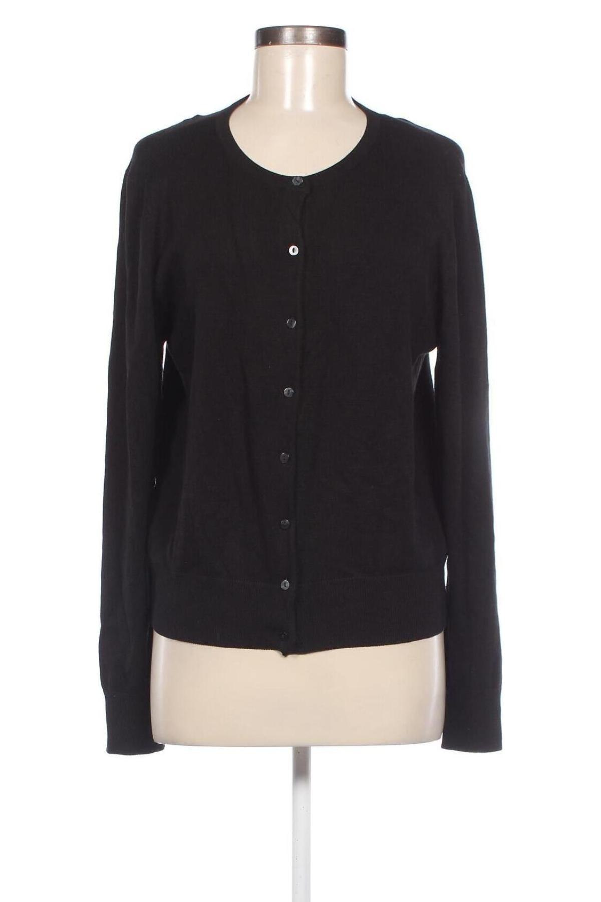 Cardigan de damă H&M, Mărime L, Culoare Negru, Preț 44,89 Lei