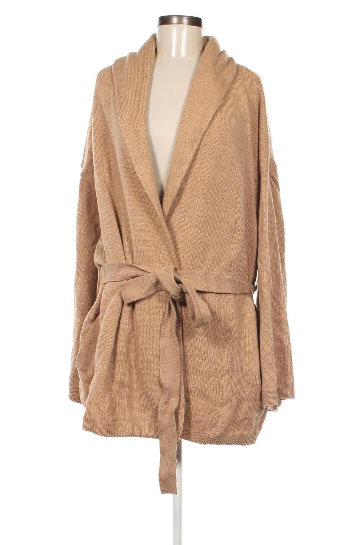 Damen Strickjacke H&M, Größe XXL, Farbe Beige, Preis 12,99 €