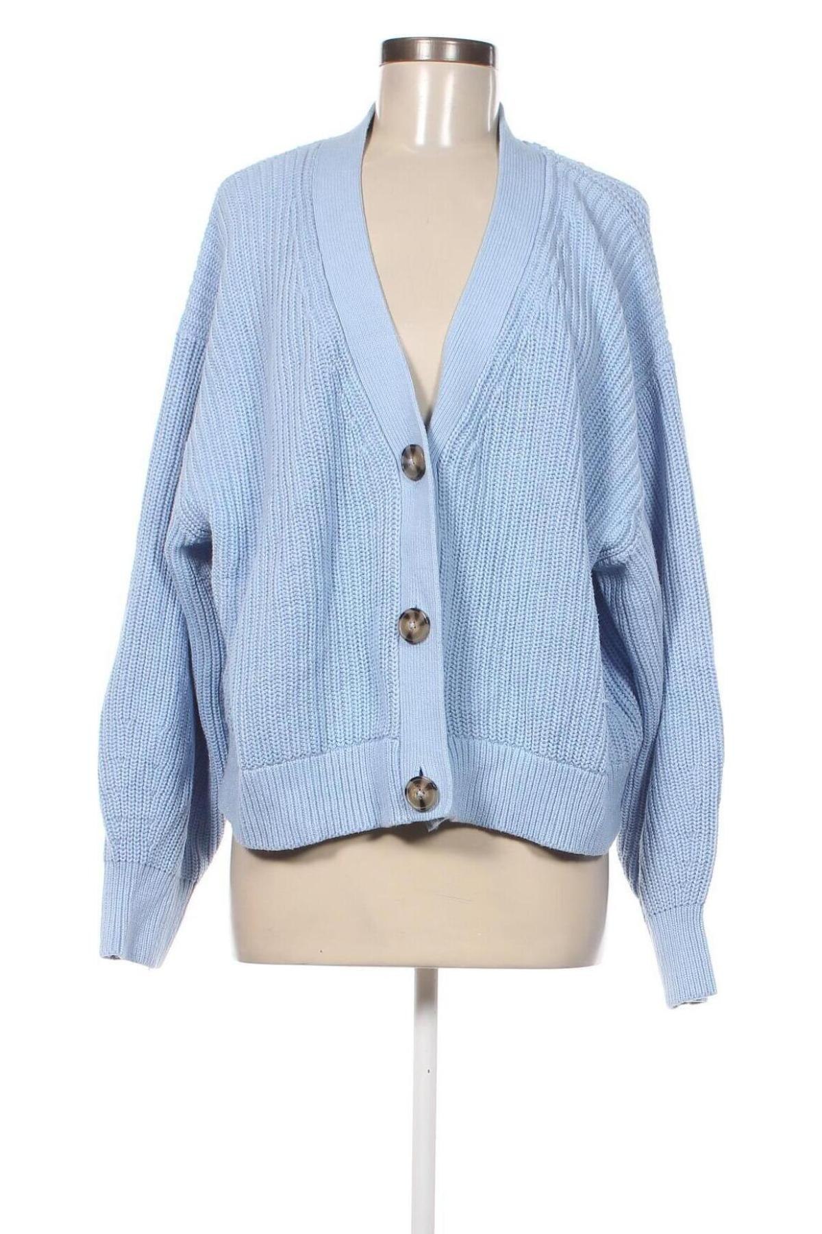 Cardigan de damă H&M, Mărime L, Culoare Albastru, Preț 41,97 Lei