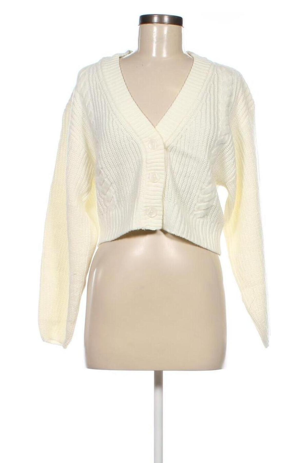 Cardigan de damă H&M Divided, Mărime S, Culoare Ecru, Preț 66,58 Lei