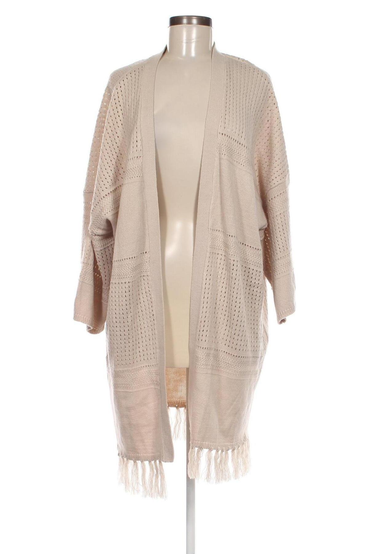 Damen Strickjacke Janina, Größe XXL, Farbe Beige, Preis 9,08 €