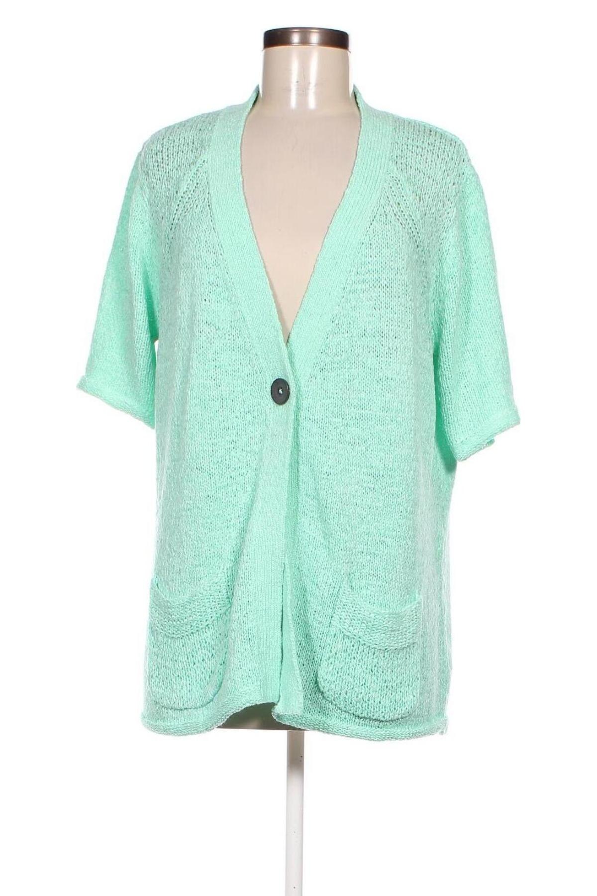 Cardigan de damă Laura T., Mărime XL, Culoare Verde, Preț 52,46 Lei