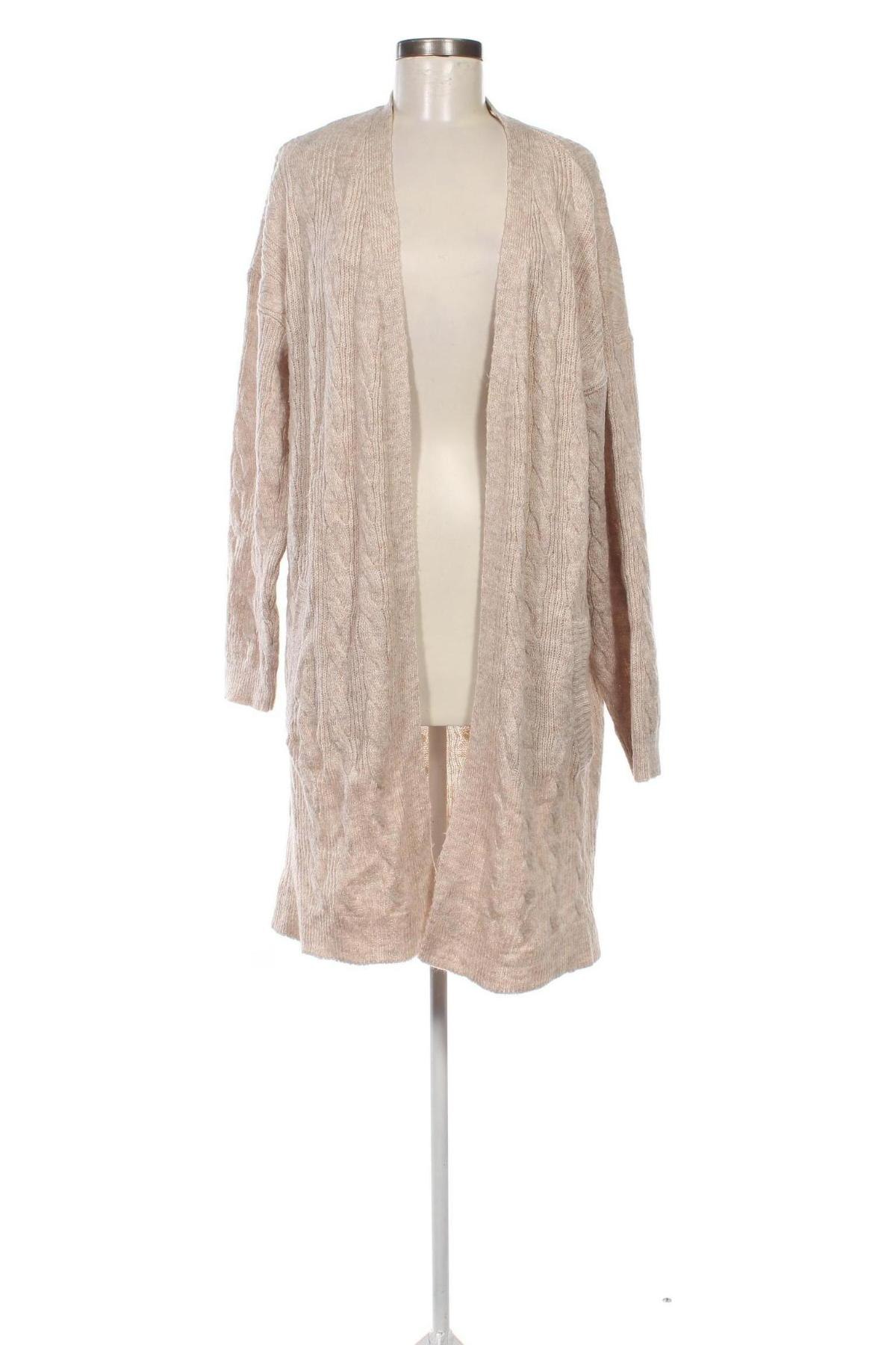 Cardigan de damă Laura Torelli, Mărime L, Culoare Bej, Preț 37,99 Lei