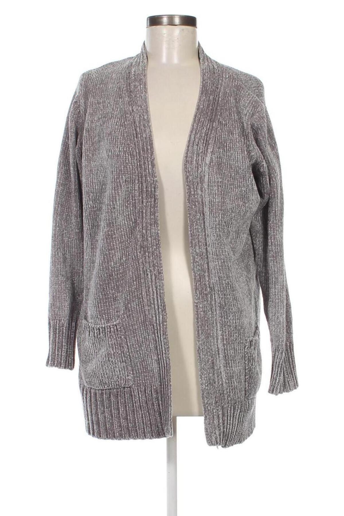 Cardigan de damă Laura Torelli, Mărime L, Culoare Gri, Preț 41,97 Lei