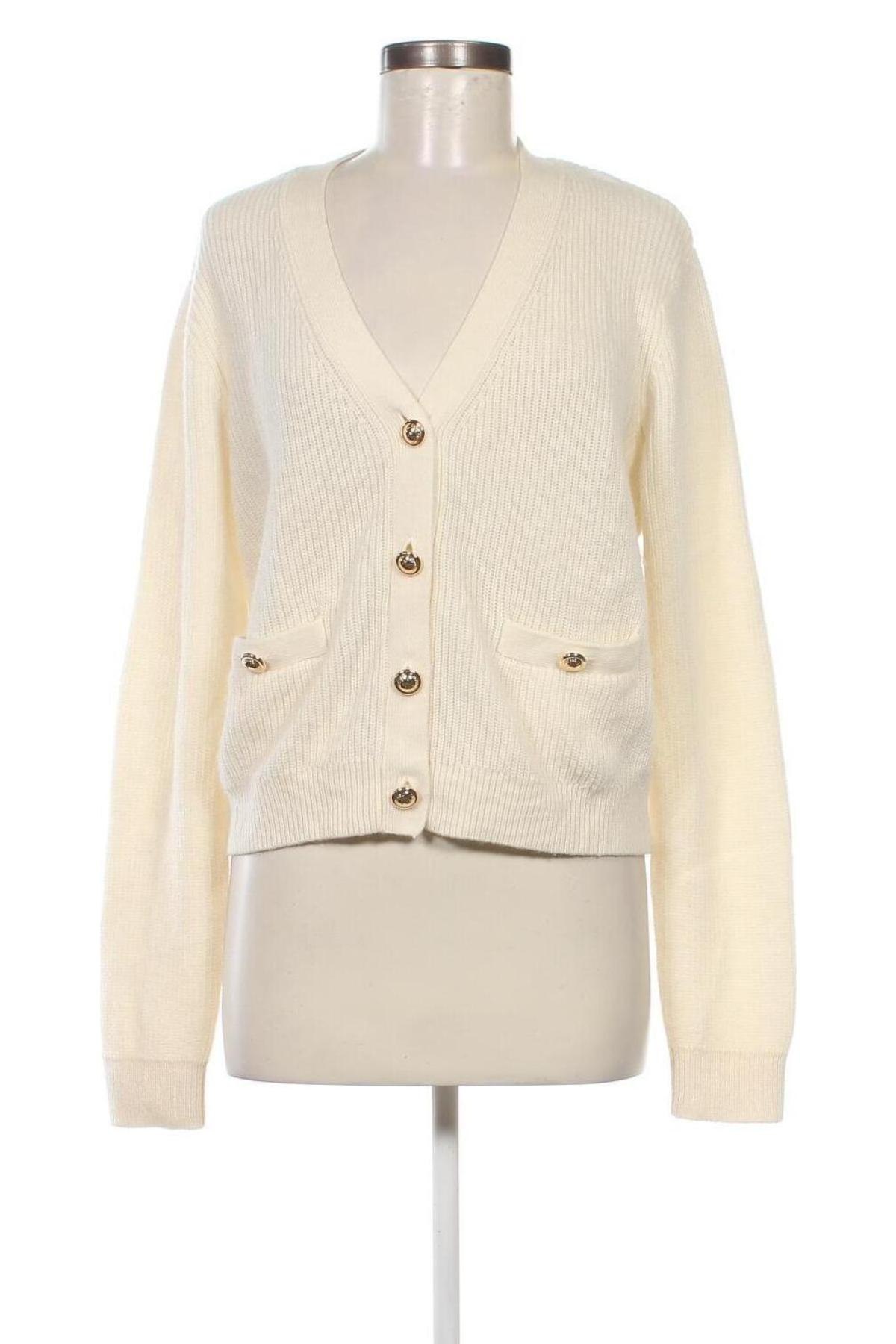 Cardigan de damă MICHAEL Michael Kors, Mărime M, Culoare Ecru, Preț 953,13 Lei