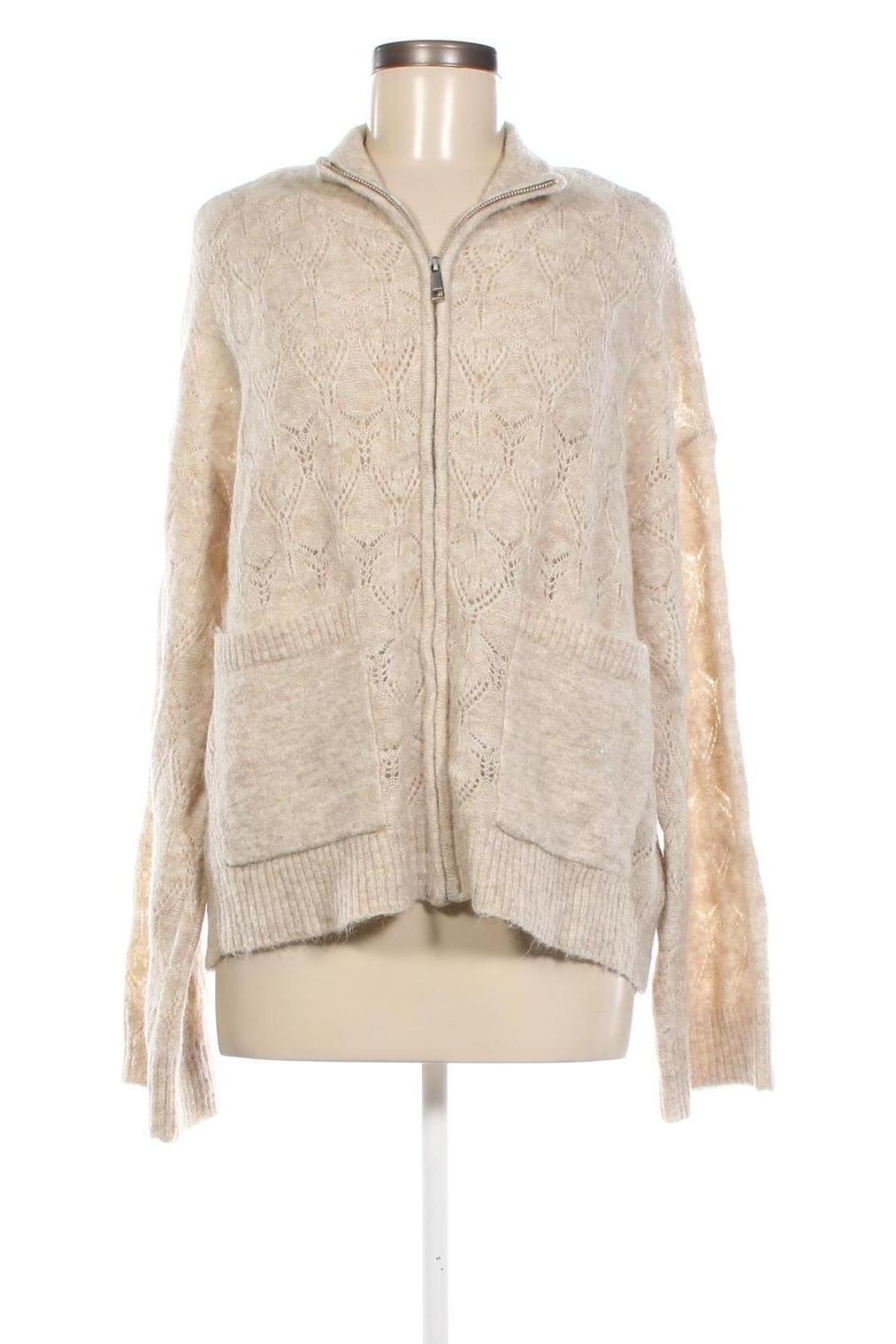 Damen Strickjacke MSCH, Größe L, Farbe Beige, Preis 12,55 €