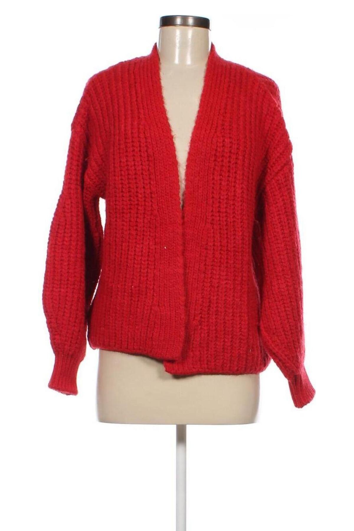 Damen Strickjacke Mango, Größe XS, Farbe Rot, Preis 7,70 €