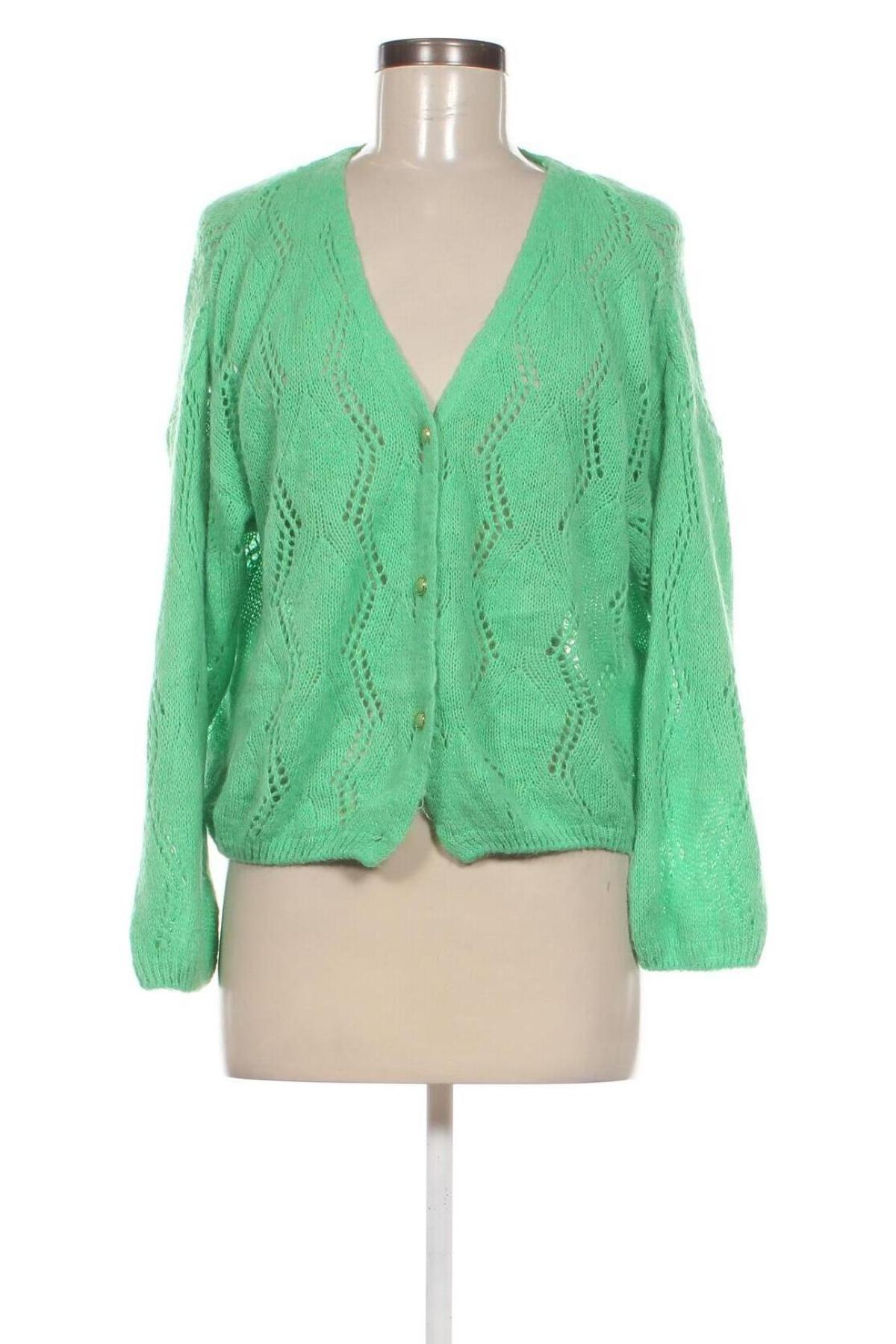 Cardigan de damă POINT VIRGULE, Mărime S, Culoare Verde, Preț 36,84 Lei