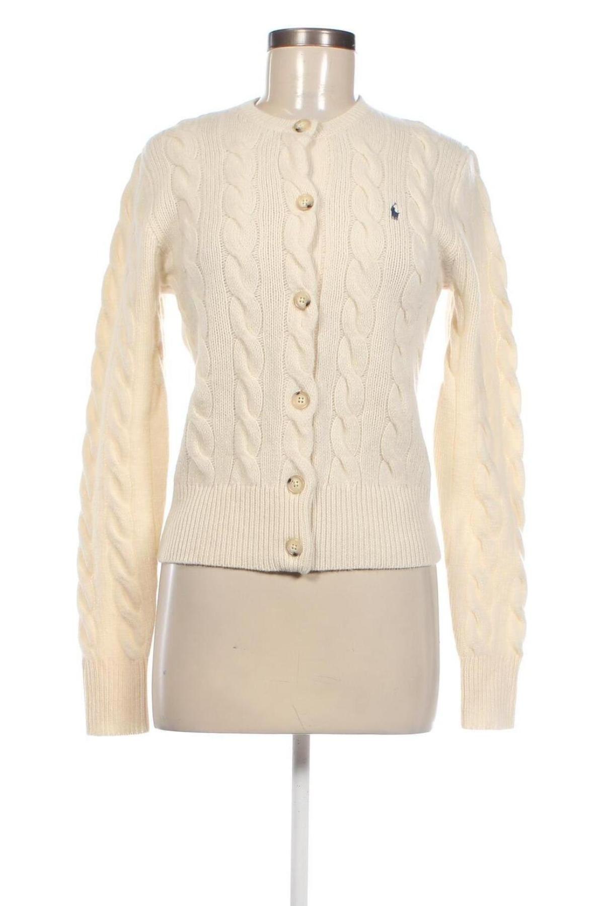 Damen Strickjacke Polo By Ralph Lauren, Größe S, Farbe Ecru, Preis € 151,03