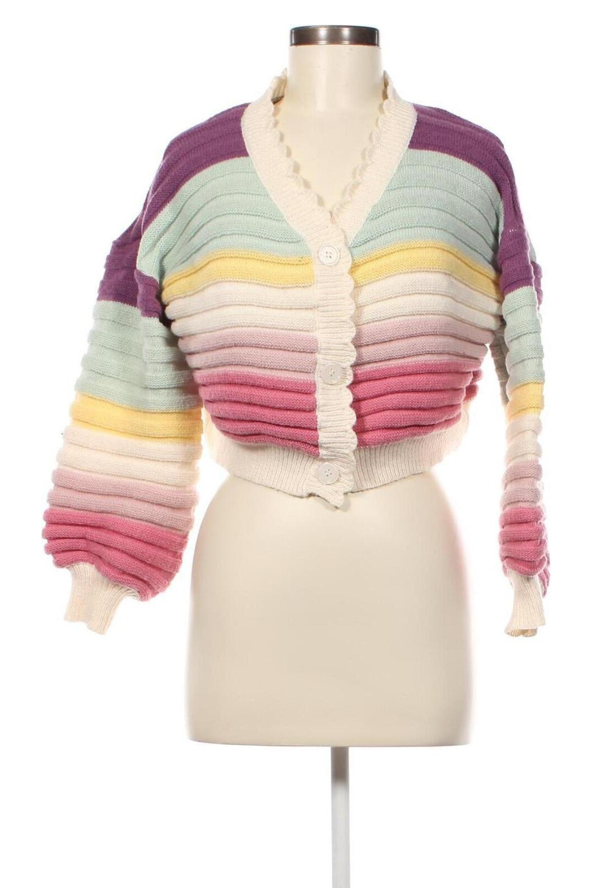 Damen Strickjacke SHEIN, Größe M, Farbe Mehrfarbig, Preis 9,48 €