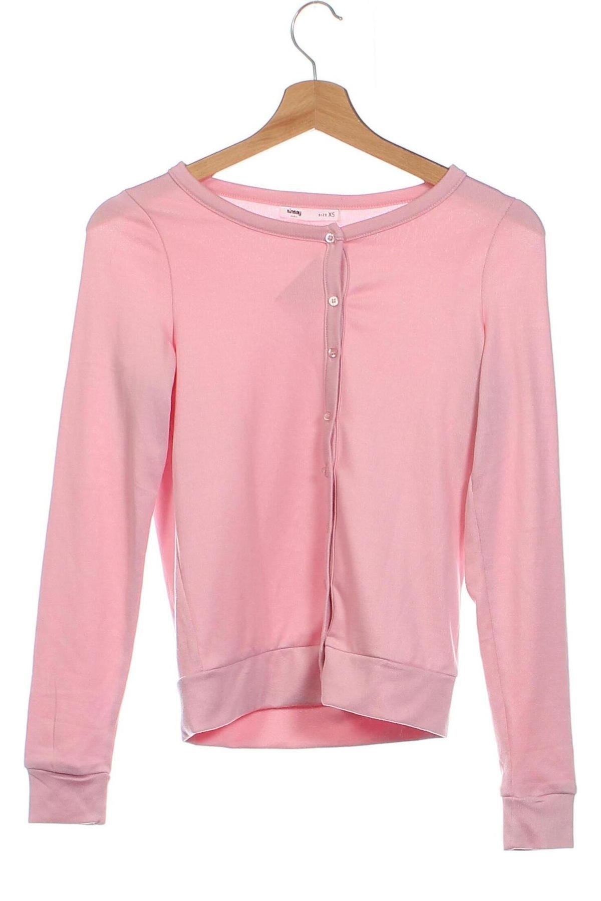 Damen Strickjacke Sinsay, Größe XS, Farbe Rosa, Preis 8,01 €