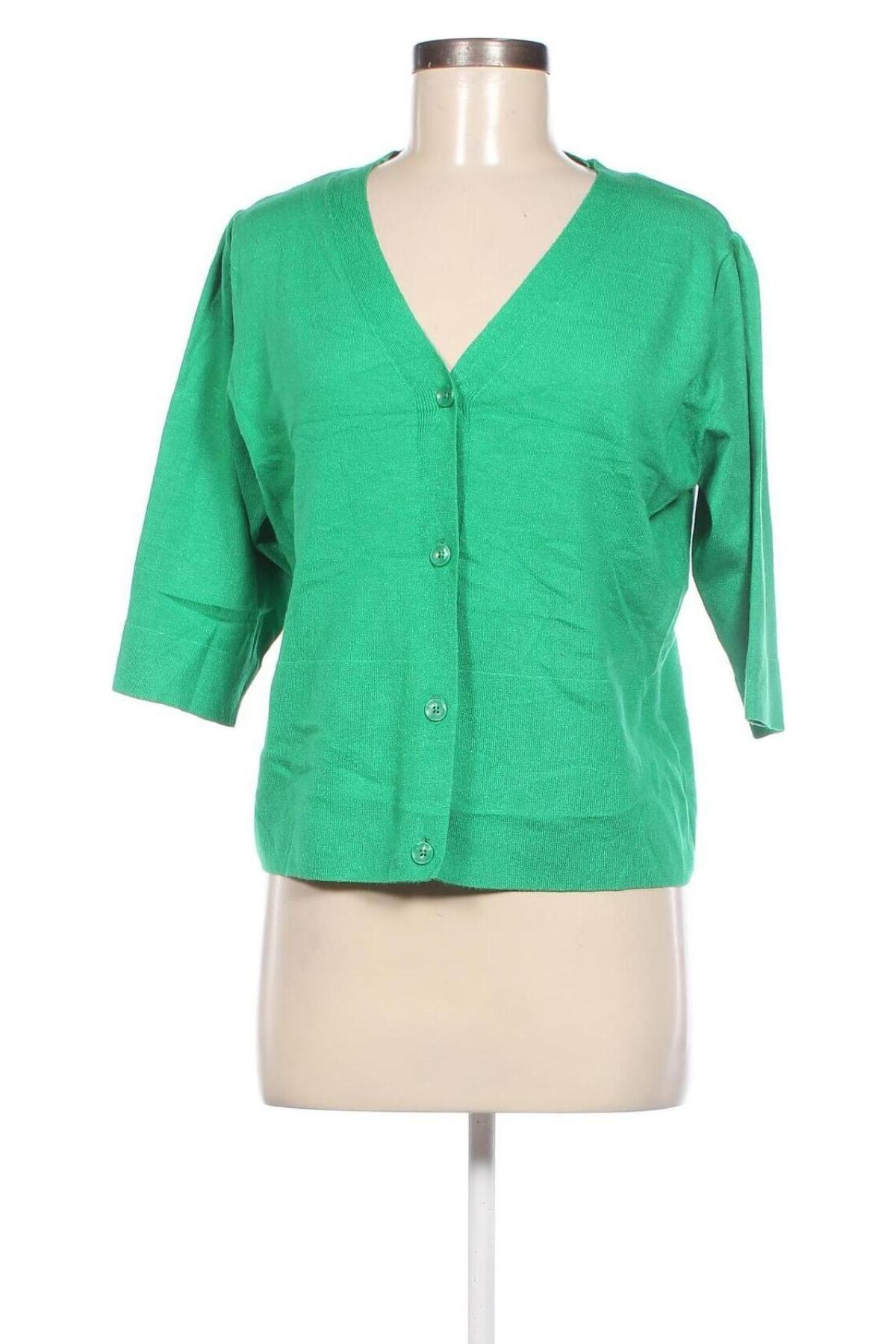 Дамска жилетка Takko Fashion, Размер S, Цвят Зелен, Цена 7,54 лв.