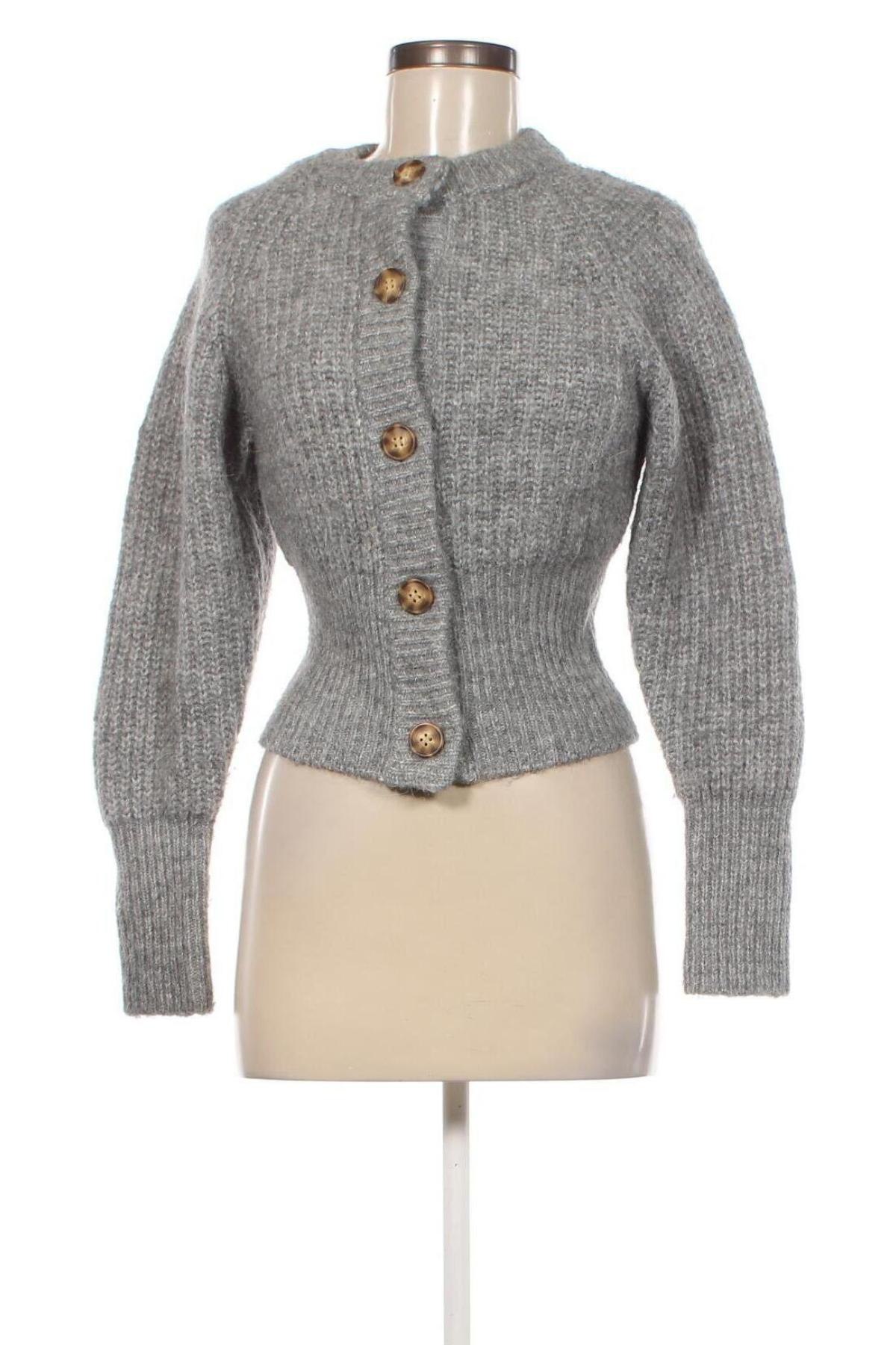 Cardigan de damă Zara, Mărime S, Culoare Gri, Preț 88,82 Lei