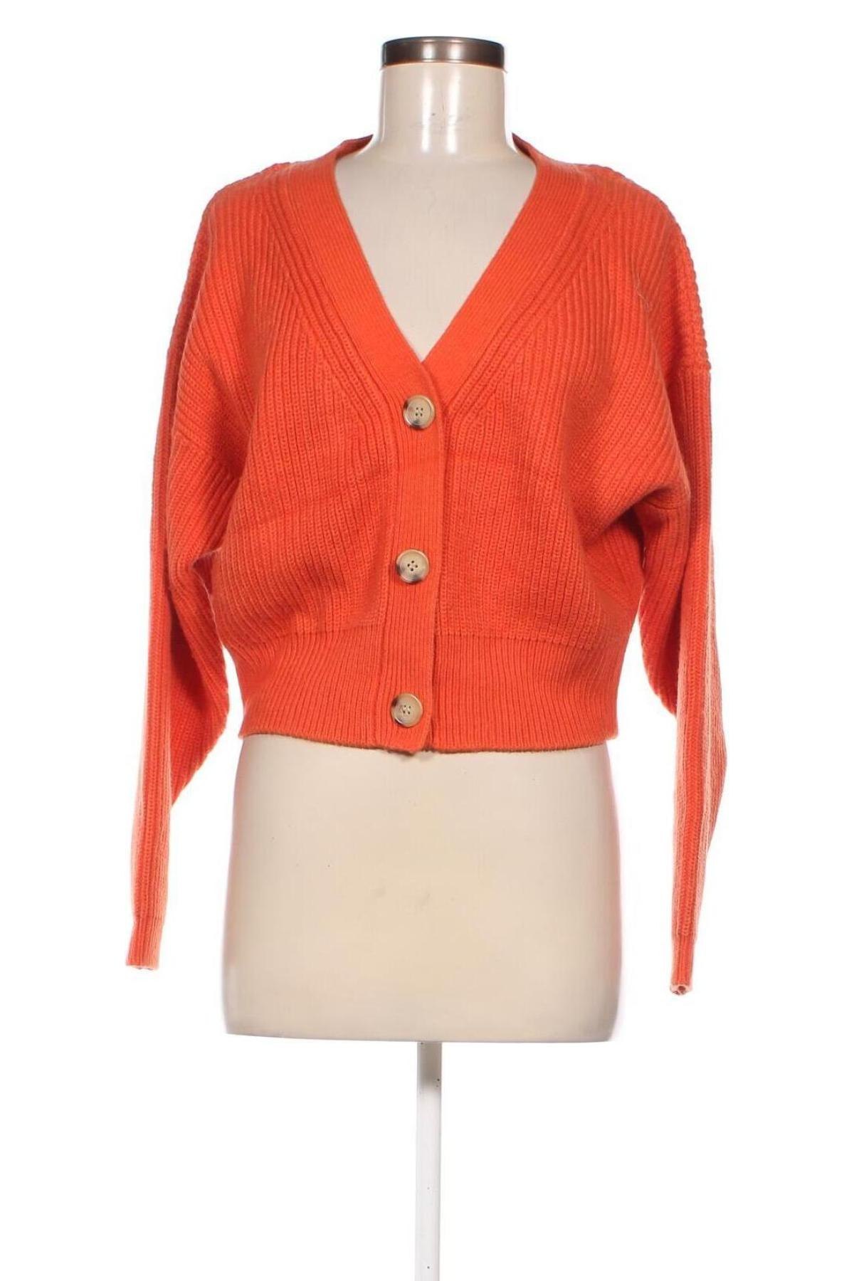 Damen Strickjacke Zara, Größe S, Farbe Orange, Preis 11,99 €