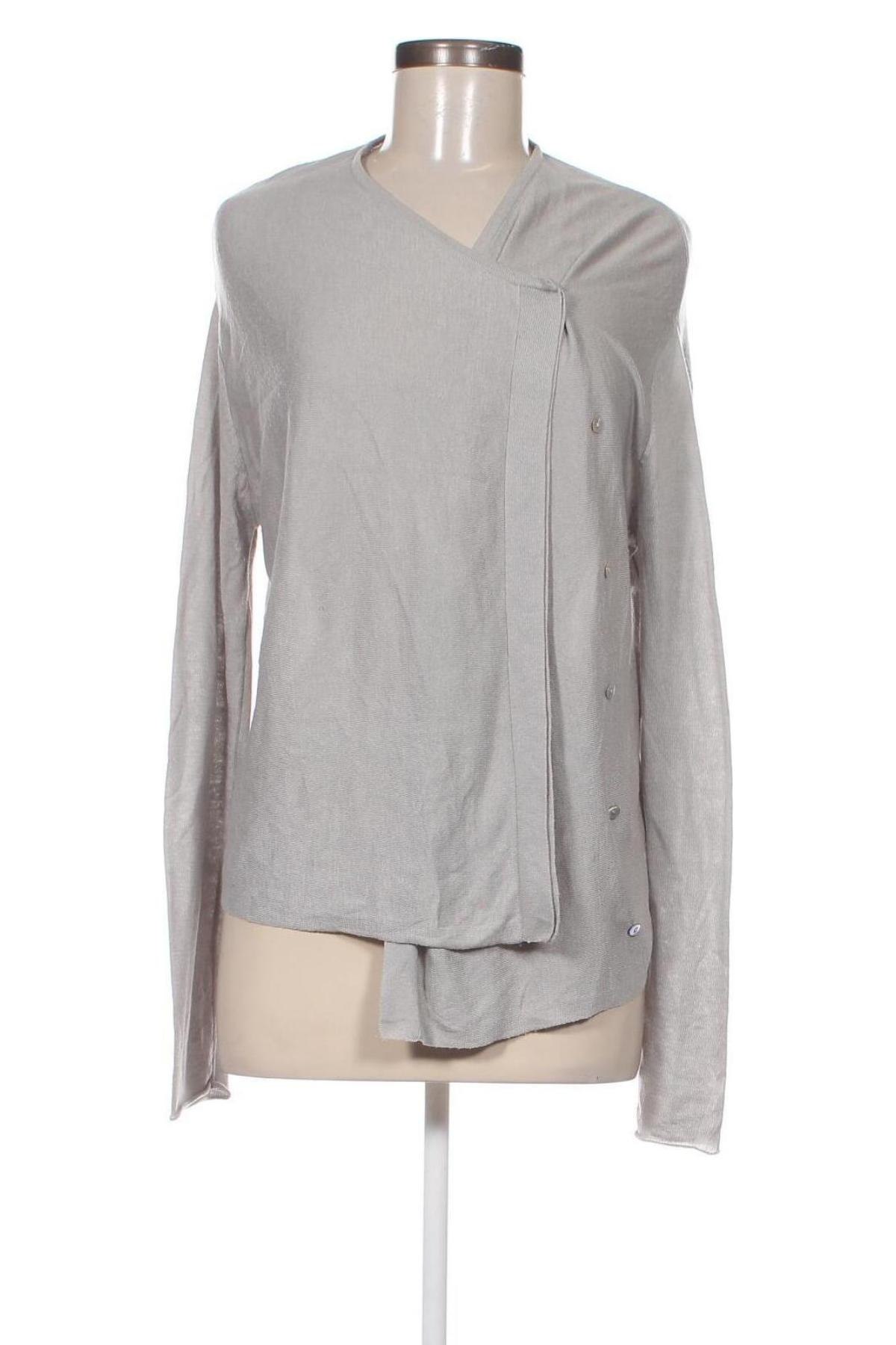 Дамска жилетка Zara Knitwear, Размер M, Цвят Сив, Цена 5,40 лв.