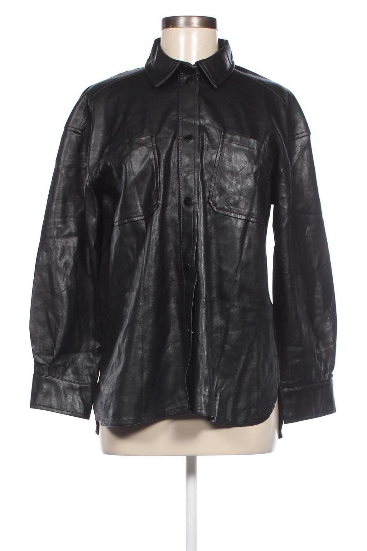 Damen Lederhemd Primark, Größe S, Farbe Schwarz, Preis 5,57 €