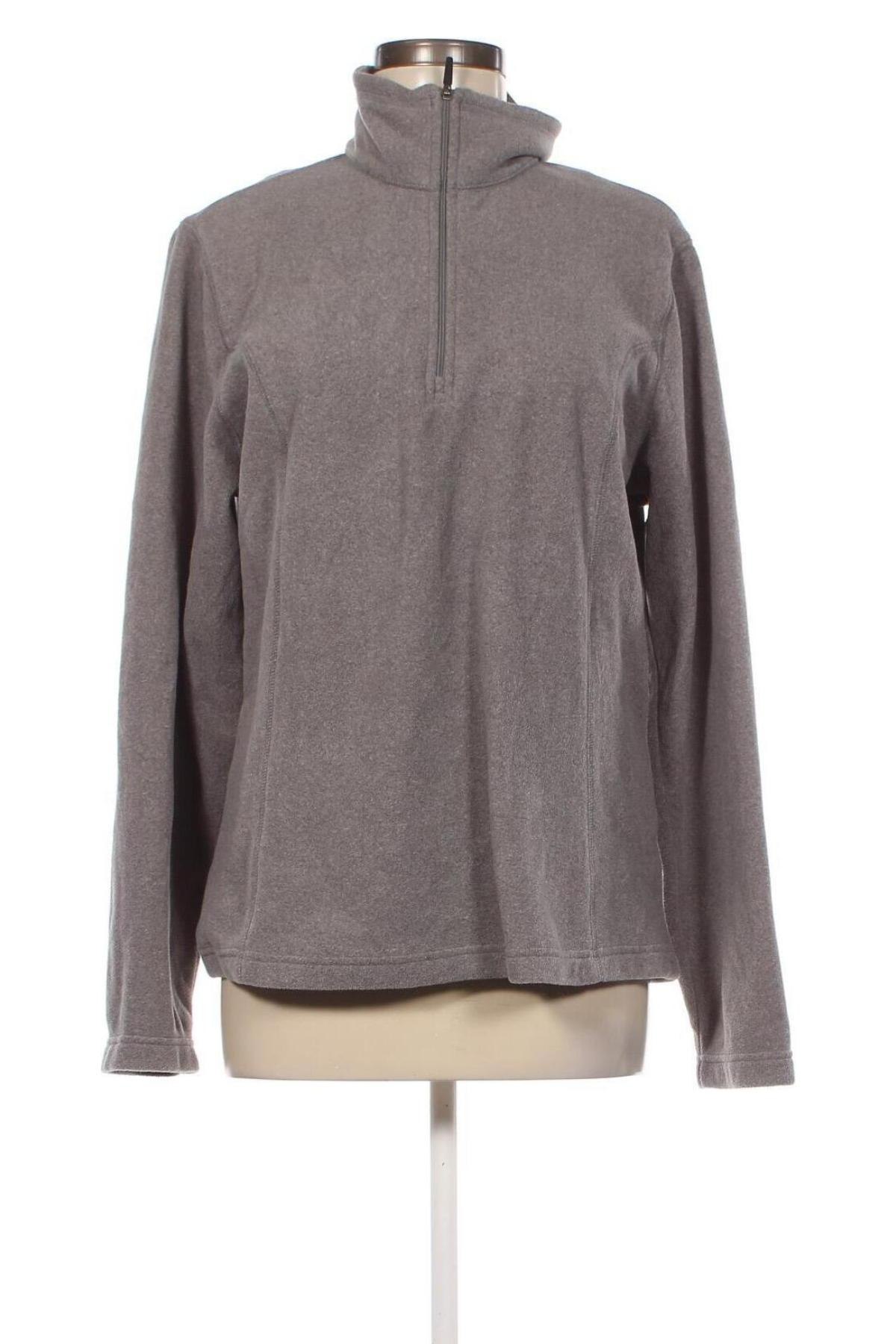 Γυναικεία μπλούζα fleece Land's End, Μέγεθος L, Χρώμα Γκρί, Τιμή 7,36 €